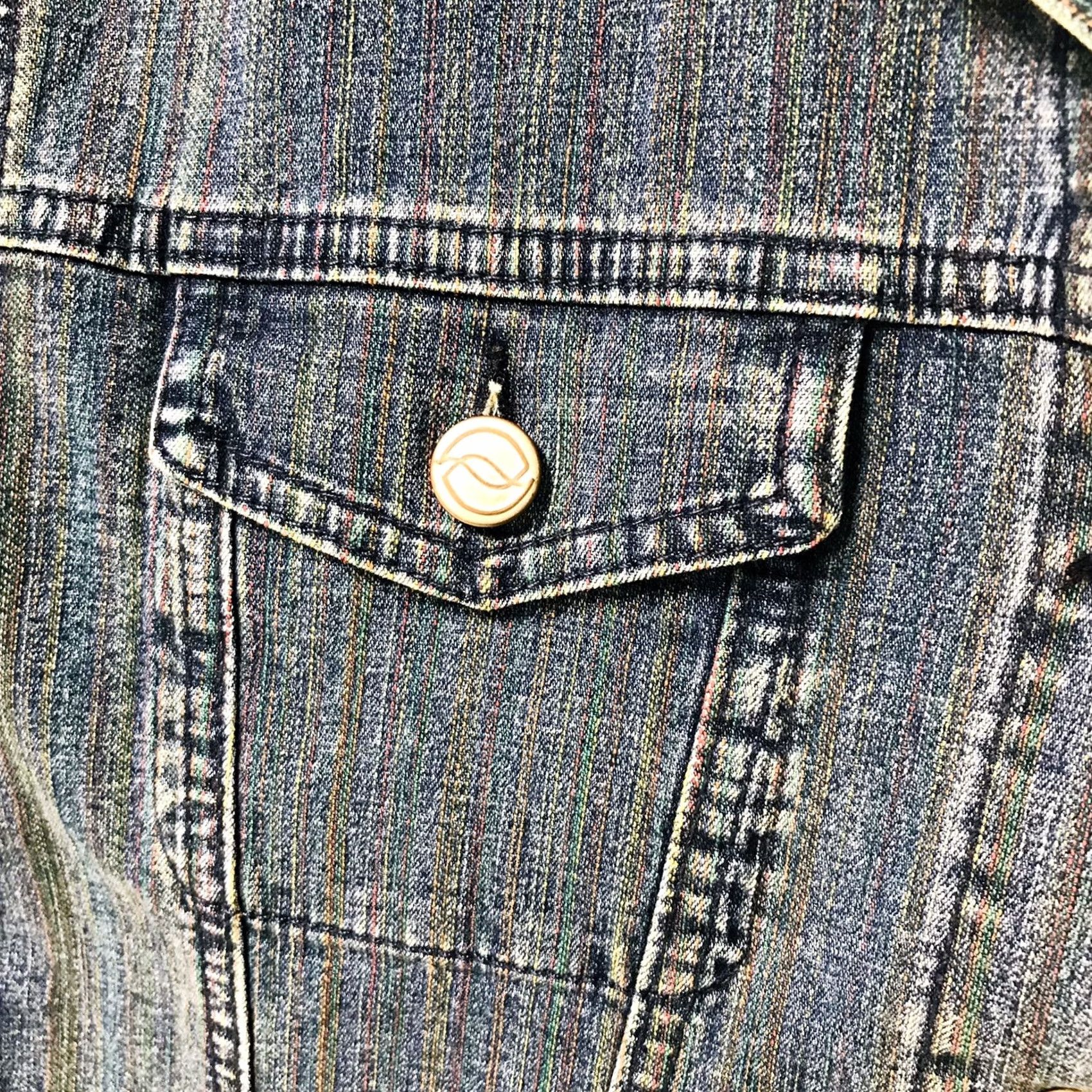 Denime FDJ French Dressing Women Stretch Multicolor Denim Jean Jacket M Jacket Womens Jean Cropped? Size 32" / US 10 / IT 46 - 4 Thumbnail