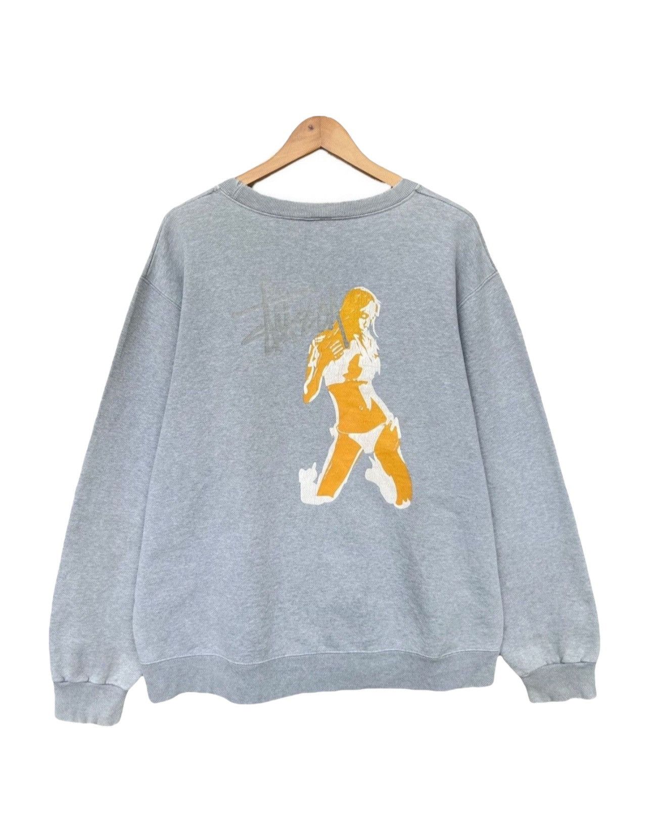 Stussy Vintage 90s Stussy Sweatshirt Distressed Stussy Size US L / EU 52-54 / 3 - 2 Thumbnail