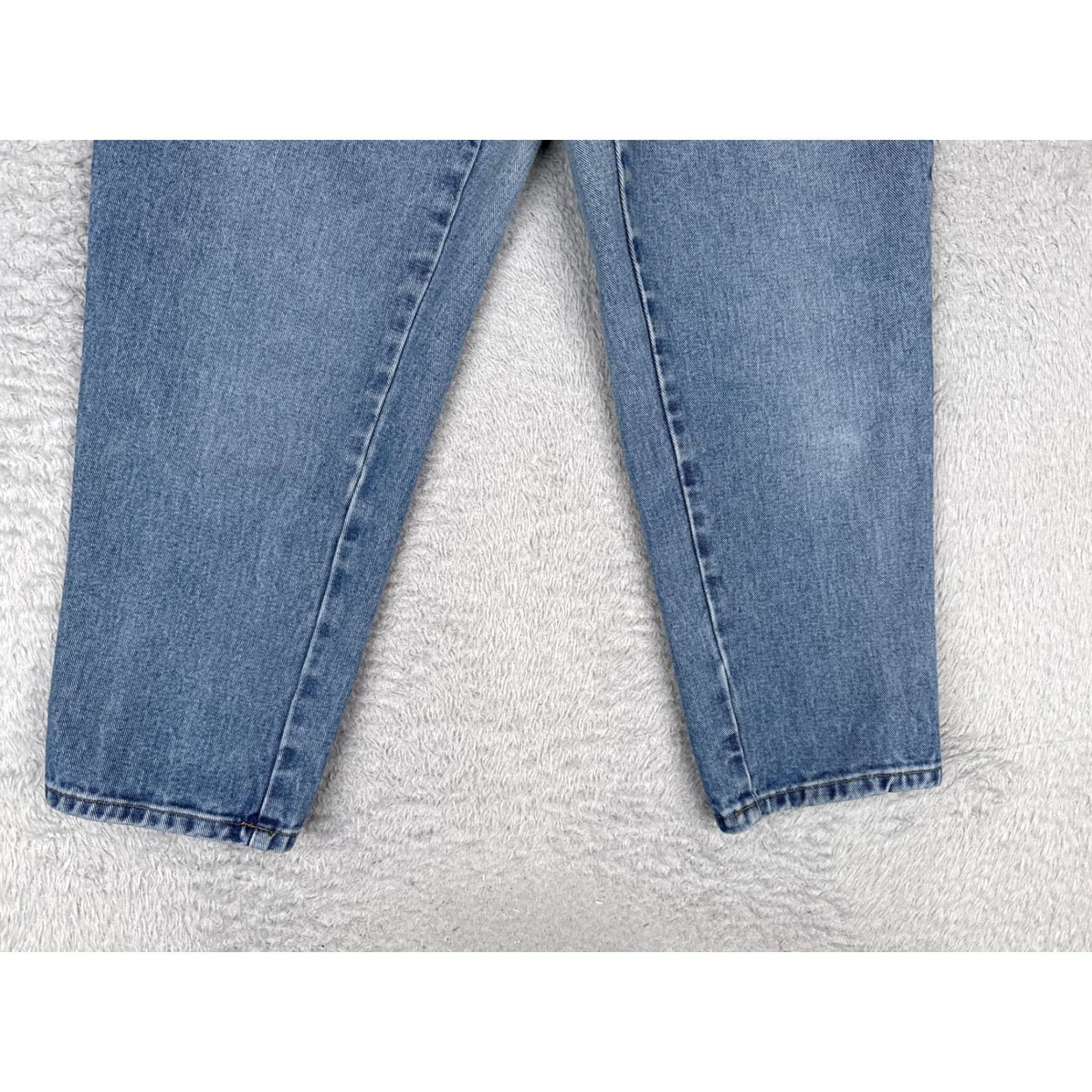 Bill Blass VINTAGE Bill Blass Jeans Womens 12P Blue High Rise Straight 27Inseam 27 In 100% Cotton Denim Easy Fit Size 34" / US 12 / IT 48 - 2 Thumbnail