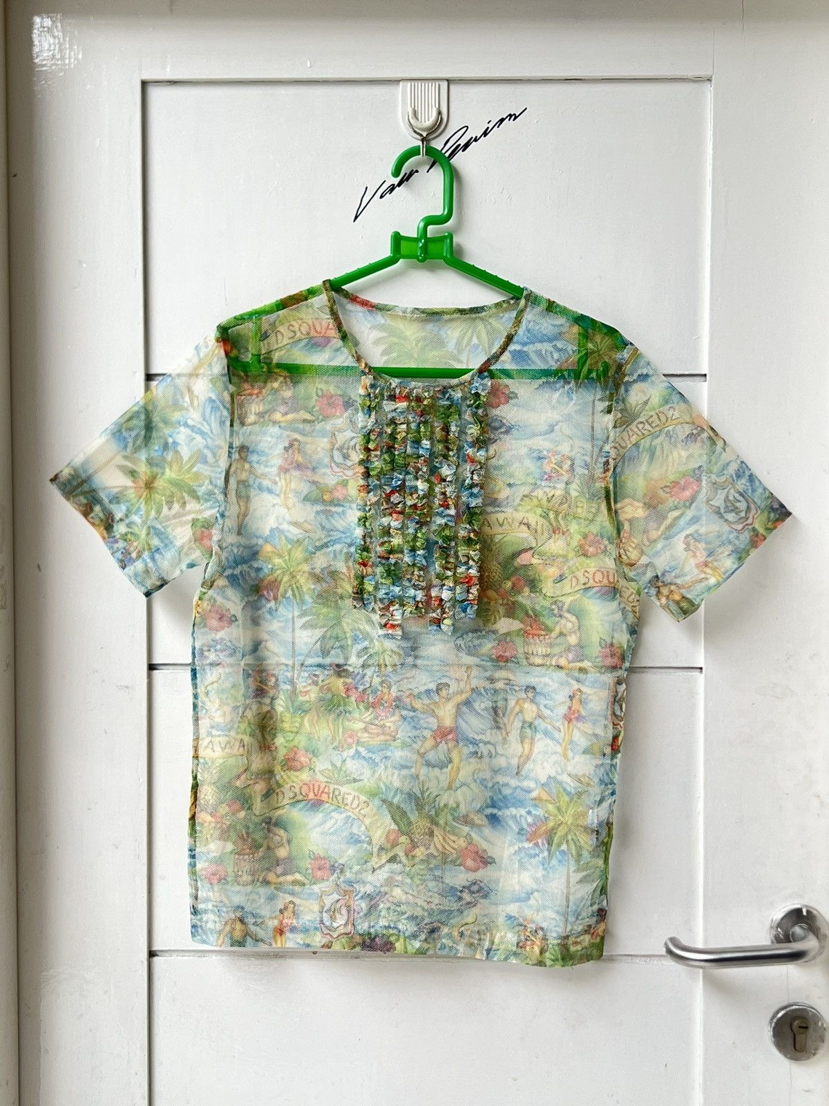 Dsquared2 DSQUARED2 Hawaii Mesh T-shirt Size US XS / EU 42 / 0 - 8 Thumbnail