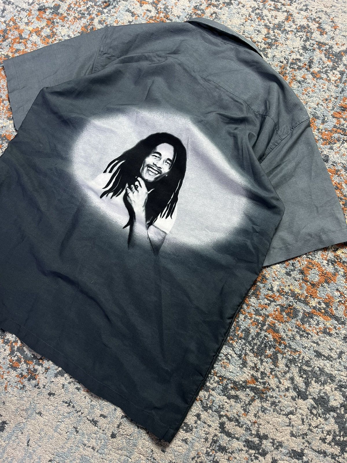 Bob Marley × Vintage Vintage 90s Bob Marley graphic Hawaiian shirt Size US L / EU 52-54 / 3 - 2 Thumbnail
