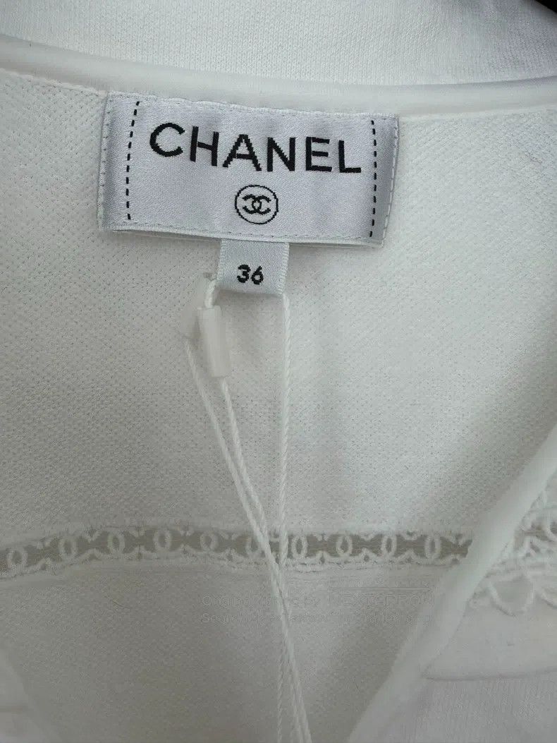 Chanel Chanel Hollow logo navy style short sleeves Size XS / US 0-2 / IT 36-38 - 4 Thumbnail