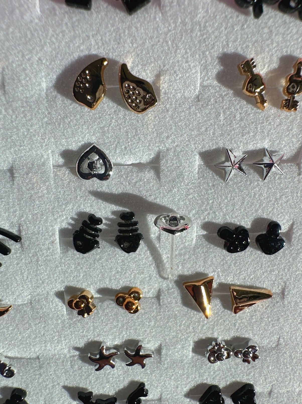 Designer 10 pairs baby earrings studs plastic harmless post lightwe Size ONE SIZE - 9 Thumbnail