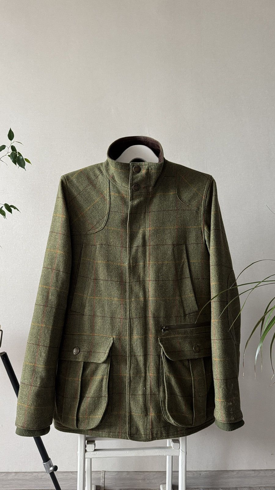 Vintage Boldly British Tweed Hunting Fishing Shooting Farm Jacket Size US S / EU 44-46 / 1 - 1 Thumbnail