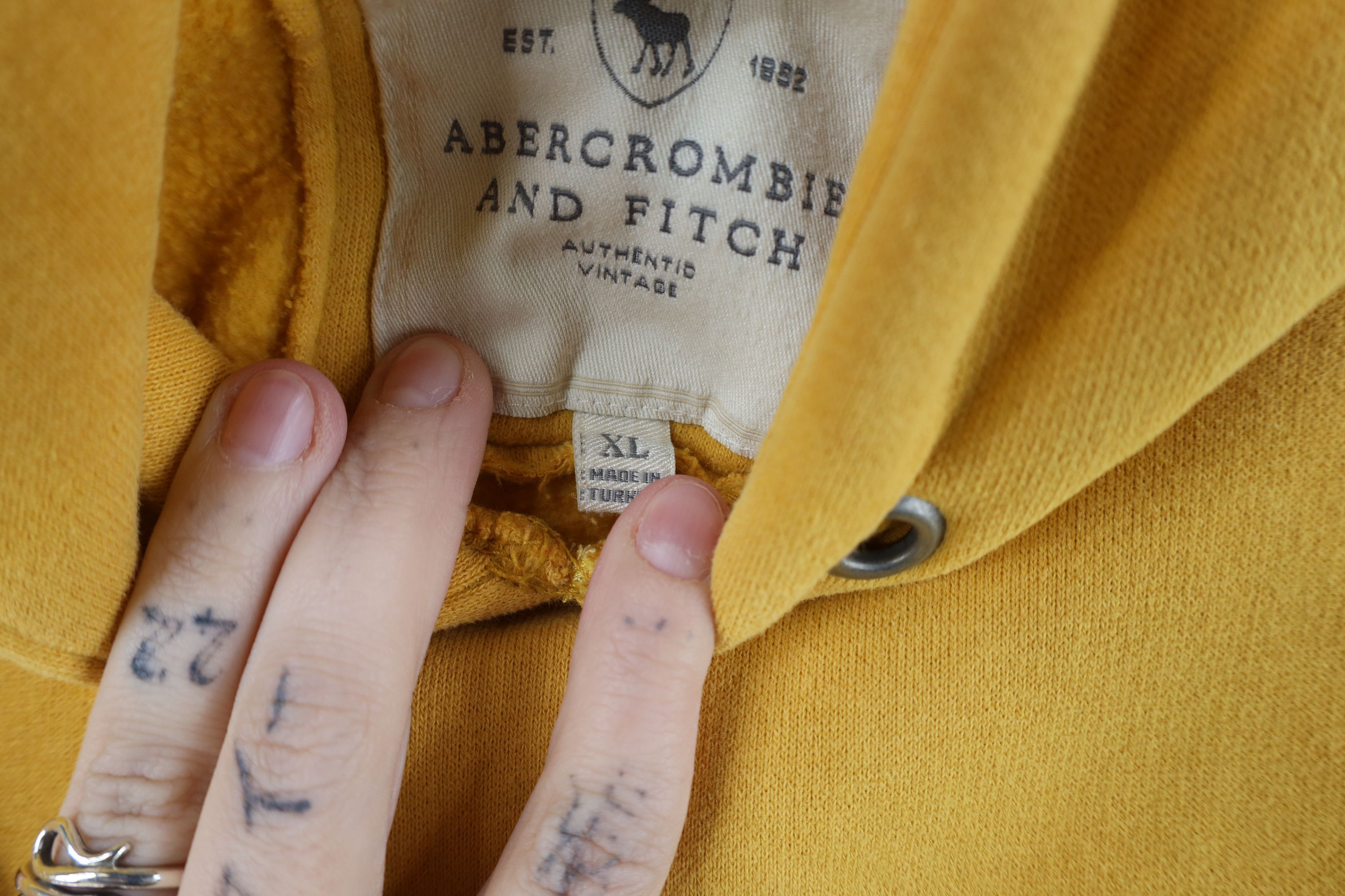 Abercrombie & Fitch Vintage 90s Y2K Abercrombie & Fitch Heavyweight Hoodie Size XL / US 12-14 / IT 48-50 - 11 Thumbnail