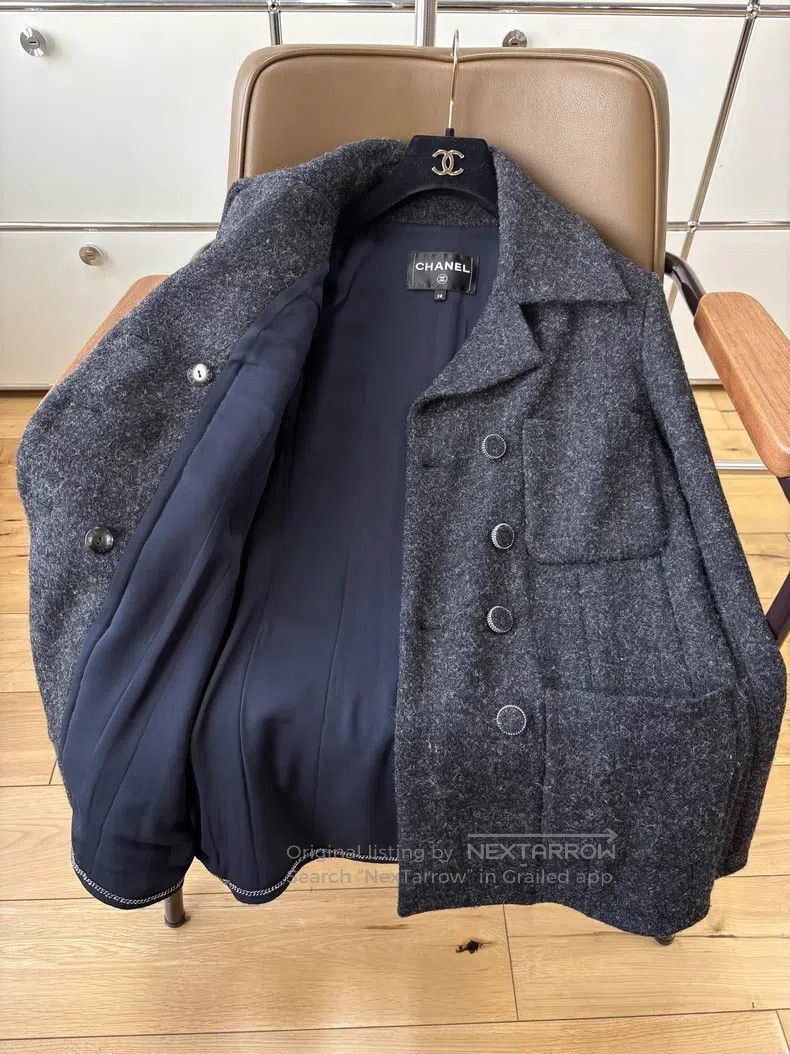 Chanel Chanel 16K black and gray double-breasted four-pocket twee Size XS / US 0-2 / IT 36-38 - 5 Thumbnail