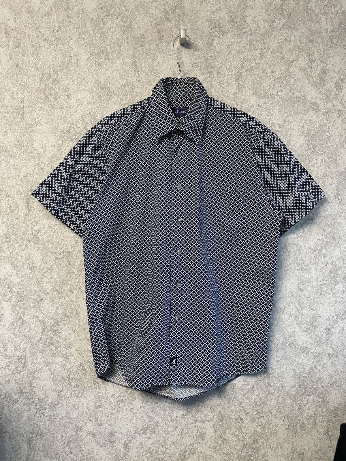 Kangol Kangol Short Sleeve Shirt Button Up Y2K Size US M / EU 48-50 / 2 - 1 Thumbnail