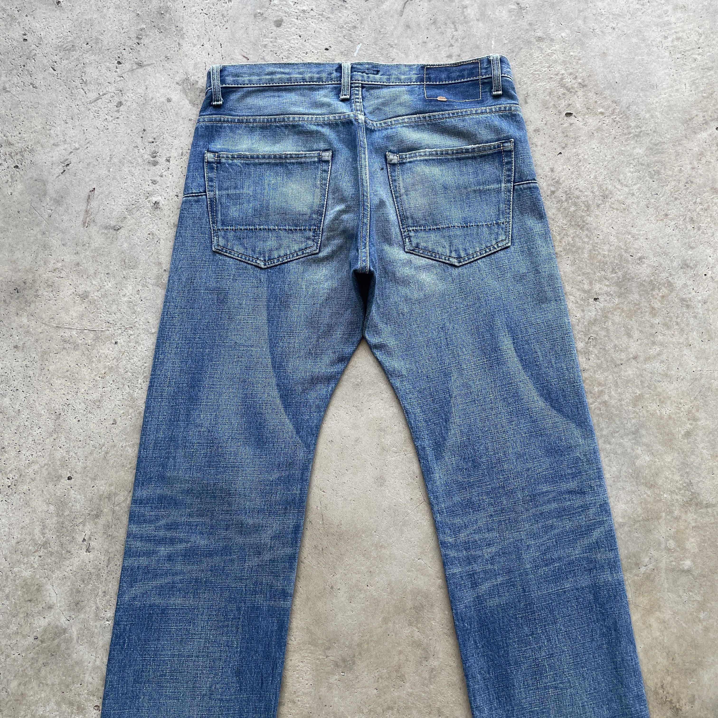 Japanese Brand W32 VINTAGE JAPANESE DISTRESSED SELVEDGE JEANS FADED PANTS Size US 32 / EU 48 - 10 Thumbnail