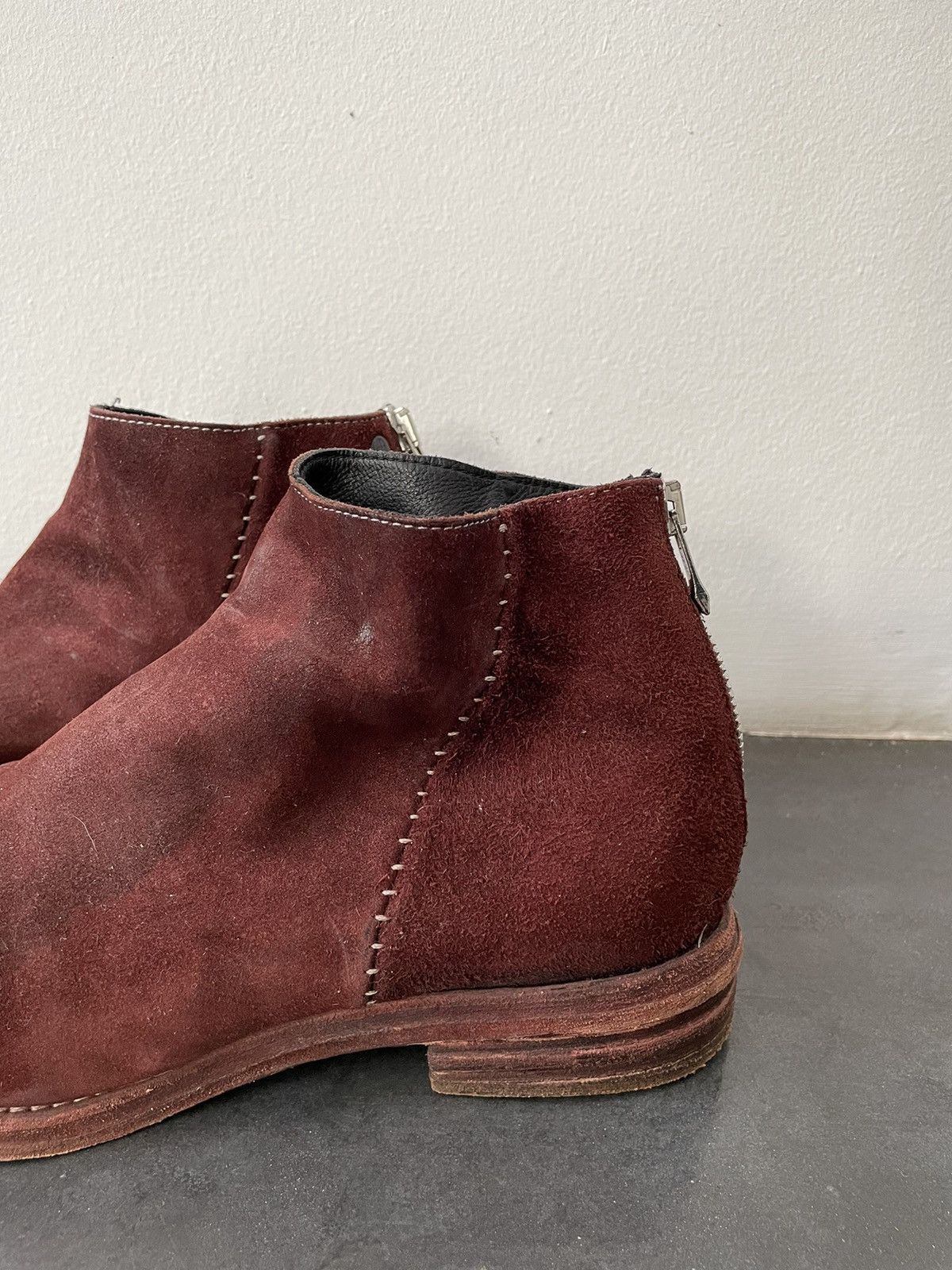 Incarnation Incarnation Burgundy Suede Boots Size US 10.5 / EU 43-44 - 3 Thumbnail