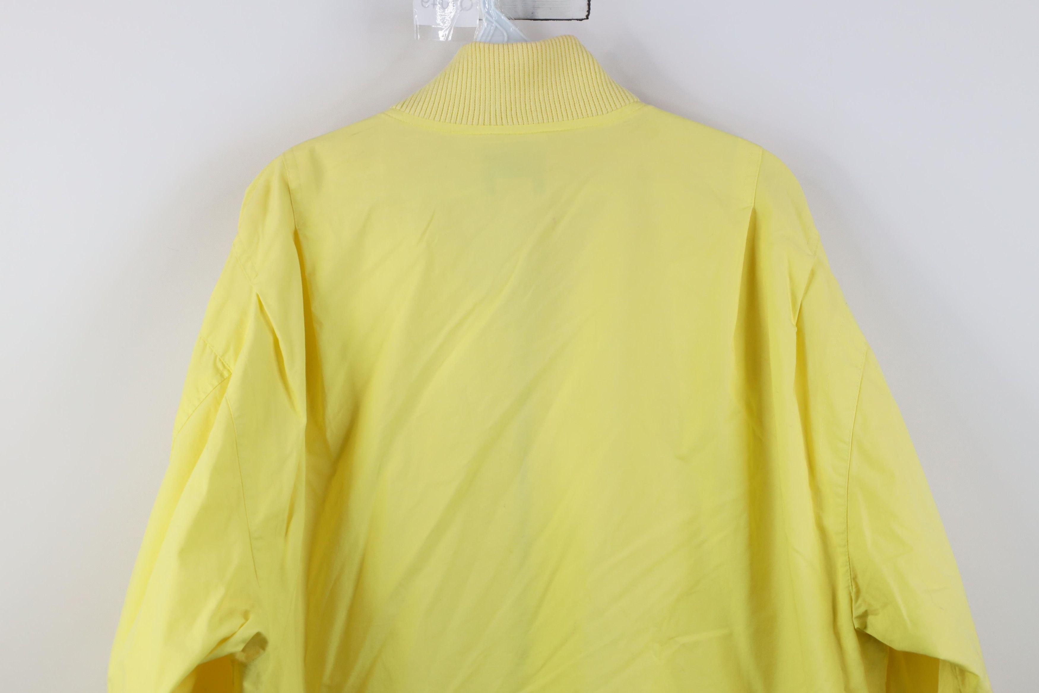 Vintage Vintage 80s 90s Streetwear Cafe Racer Bomber Jacket Yellow Size US XL / EU 56 / 4 - 19 Thumbnail