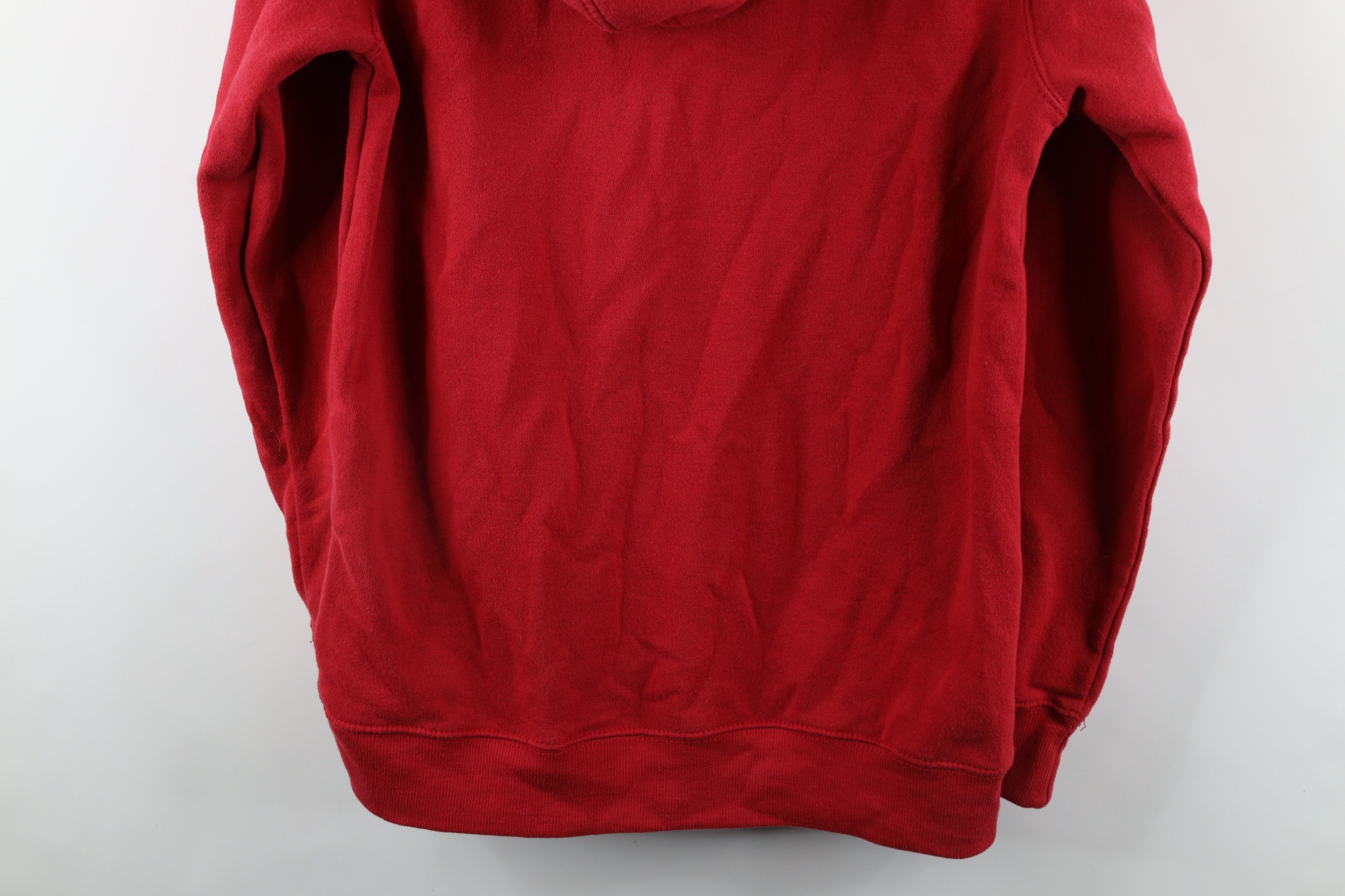 Vintage Vintage Streetwear Organic Cotton Hoodie Sweatshirt Red Size US L / EU 52-54 / 3 - 11 Thumbnail