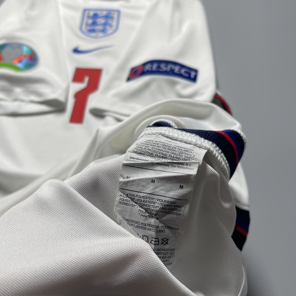 Nike ENGLAND NIKE 2020 EURO FOOTBALL HOME JERSEY #7 GREALISH Size US M / EU 48-50 / 2 - 10 Thumbnail