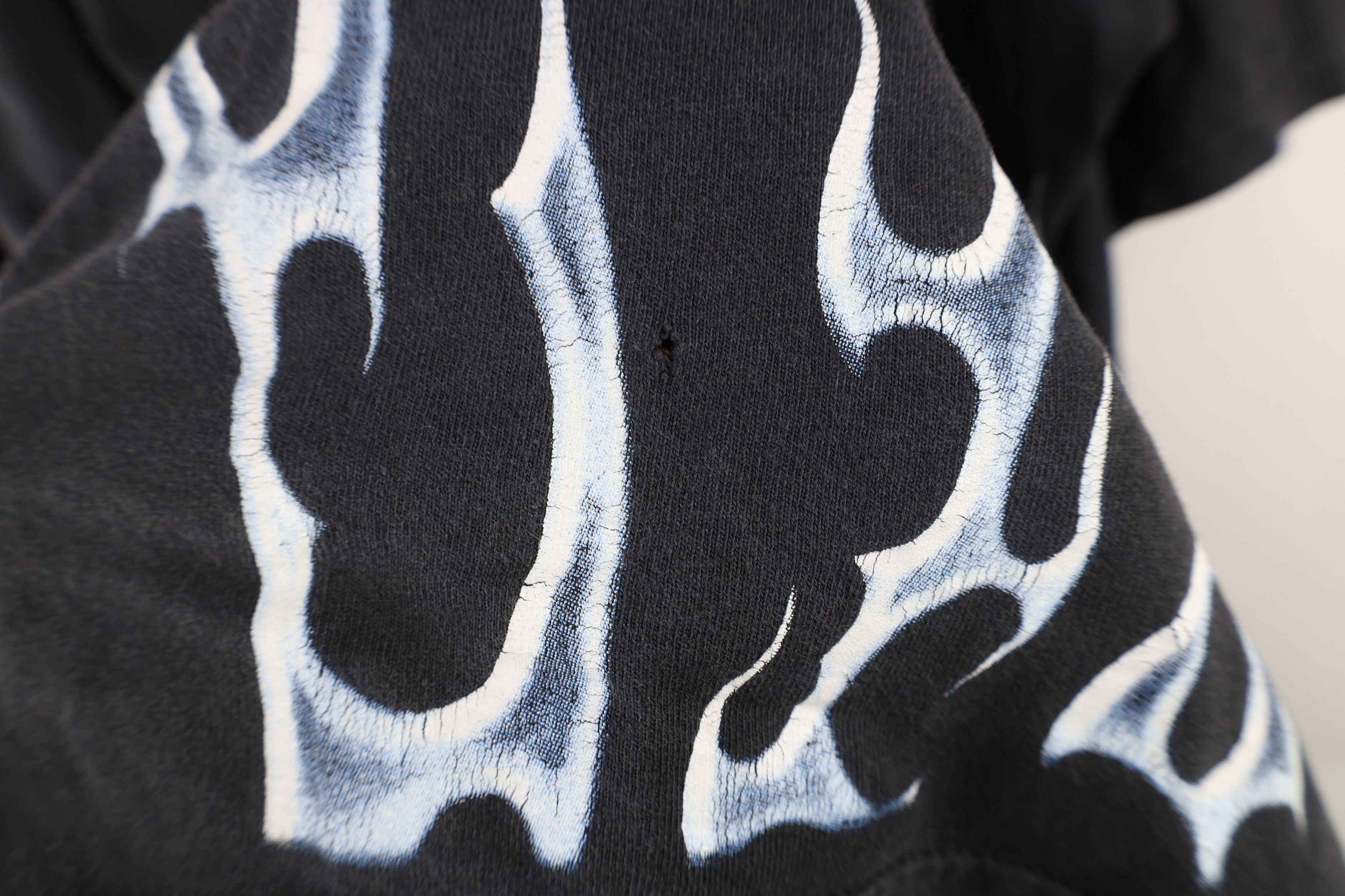 Vintage Vintage 90s Y2K Streetwear Cross Tribal Fire Flames T-Shirt Size US XL / EU 56 / 4 - 10 Thumbnail