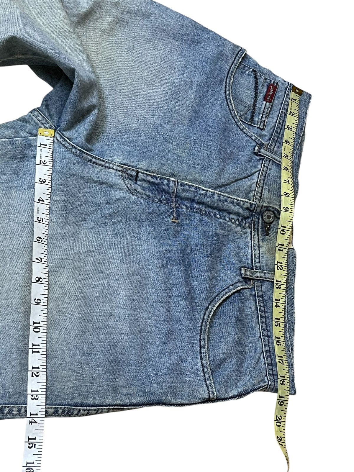 Marc Buchanan BAGGY🔥PELLE PELLE MARC BUCHANAN lot 0002 dirty baggy jeans Size US 37 - 19 Thumbnail