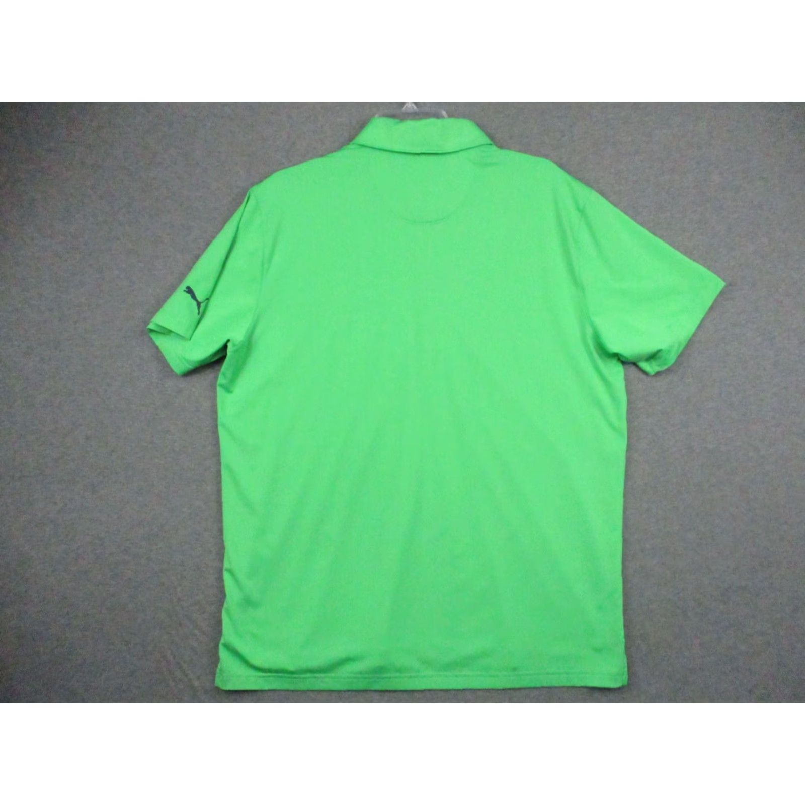 Puma Puma Polo Shirt Large Men Lime Green Short Sleeve Stretch Moisture Wicking Polo Shirt Mens Green Short Sleeve Activewear Logo Size US L / EU 52-54 / 3 - 6 Thumbnail