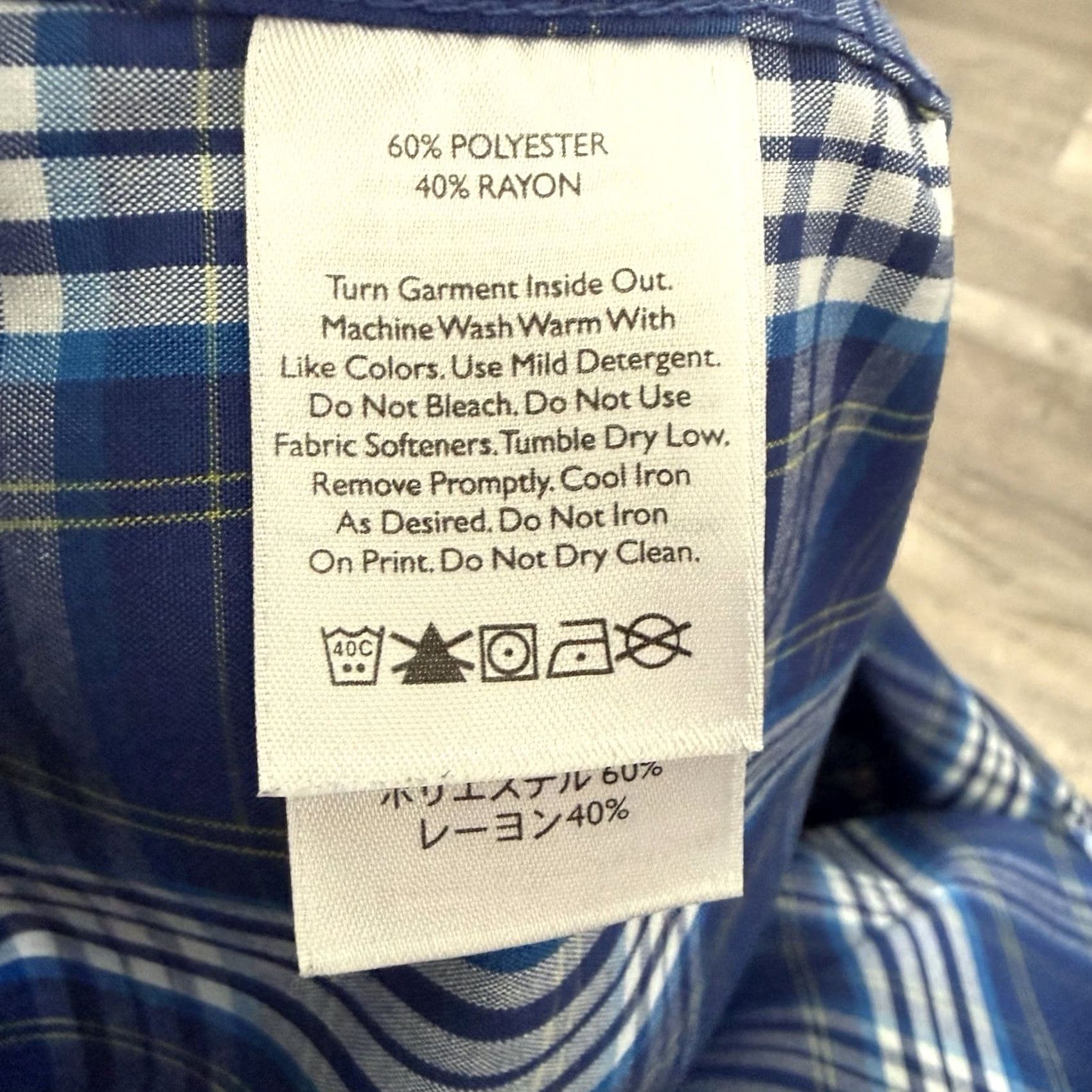 Eddie Bauer Eddie Bauer First Ascent Shirt Mens Large Blue Plaid Zip Pocket Snap Front Button Up, Hemmed for Travel & Outdoor Activewear, Wool/Poly Blend? Size US L / EU 52-54 / 3 - 6 Thumbnail