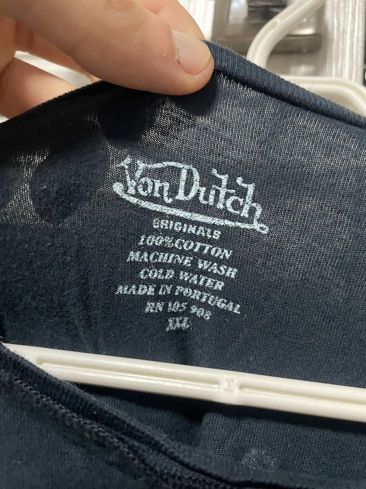 Von Dutch Y2K Vintage Von Dutch Longsleeve Reversed Logo Black Tee Size US XXL / EU 58 / 5 - 17 Thumbnail