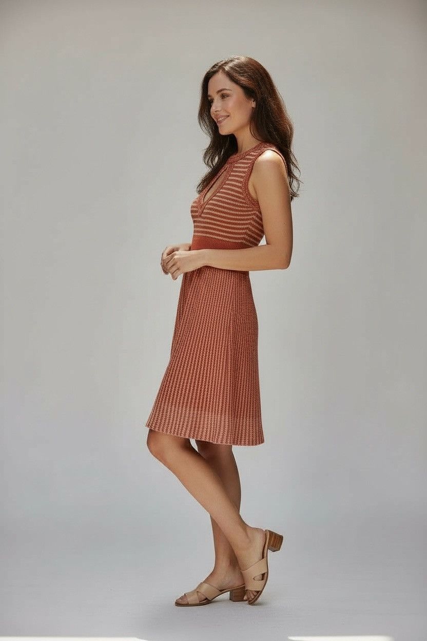 Nanette Lepore Nanette Lepore - Orange Crochet Sleeveless Dress Sz Small Size S / US 4 / IT 40 - 10 Thumbnail
