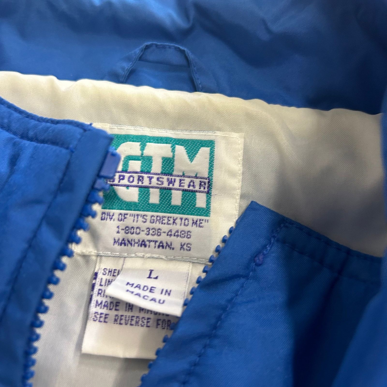 Other Kansas Windbreaker Jacket Sz L Size US L / EU 52-54 / 3 - 2 Thumbnail