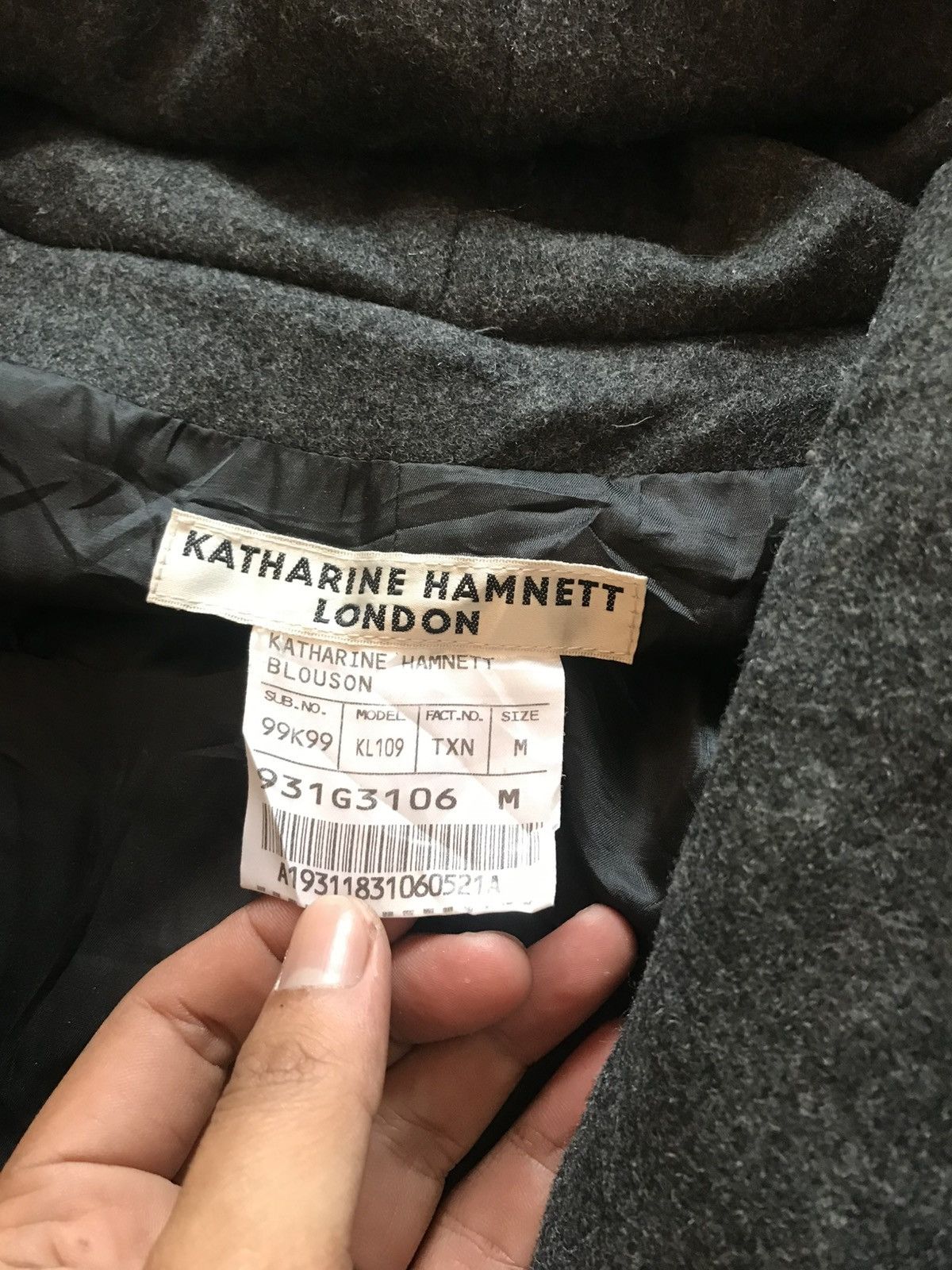 Katharine Hamnett London KATHARINE HAMNETT Gimmick Wool Blouson RARE Size US M / EU 48-50 / 2 - 13 Thumbnail
