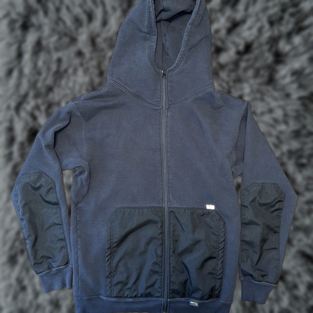 Vintage 1620 Hoodie Mens Large Black Full Zip Cordura Panels Made in USA Workwear Size US L / EU 52-54 / 3 - 1 Thumbnail