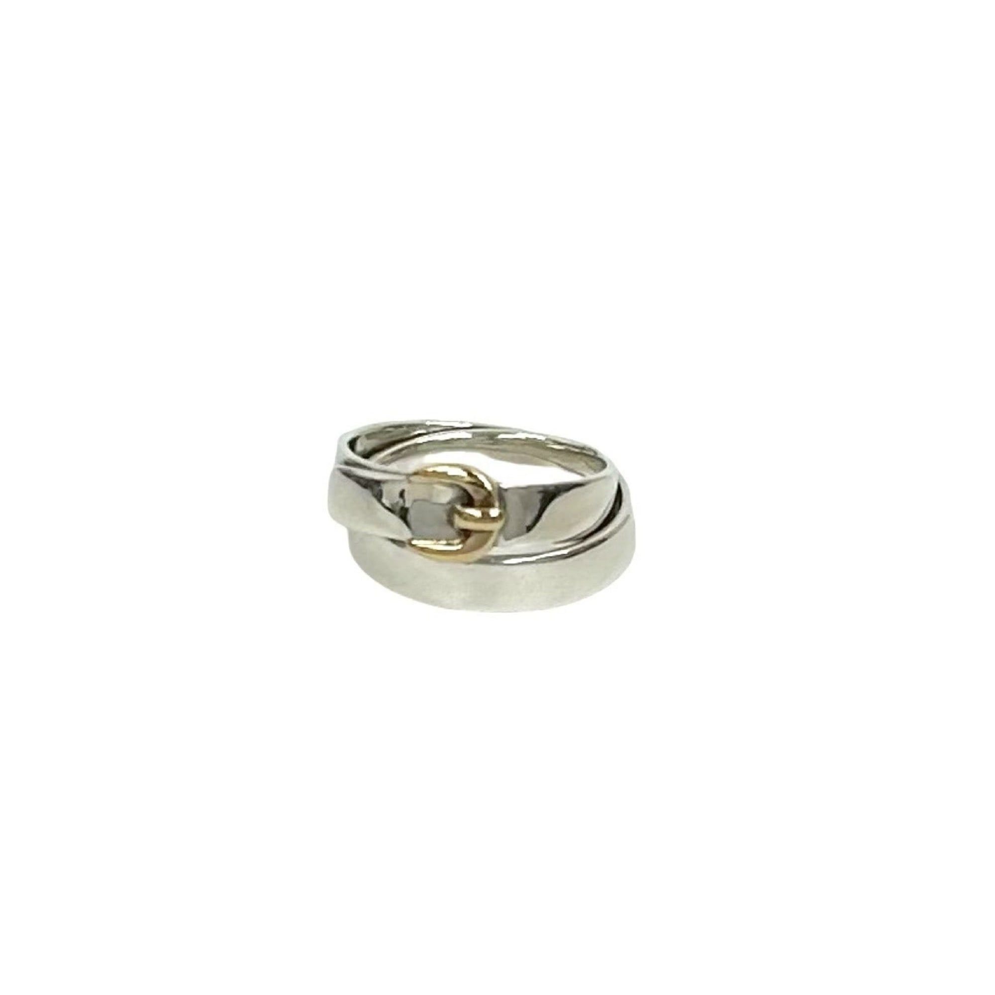 Hermes HERMES Double True Ring, Sterling Silver 925 and 18K Gold, Size 8, 70579 Size ONE SIZE - 1 Thumbnail