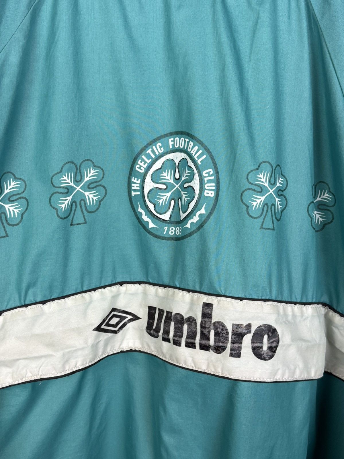 Umbro 80s Vintage Celtic FC Retro Anorak Lightweight Jacket Green Size US S / EU 44-46 / 1 - 2 Thumbnail
