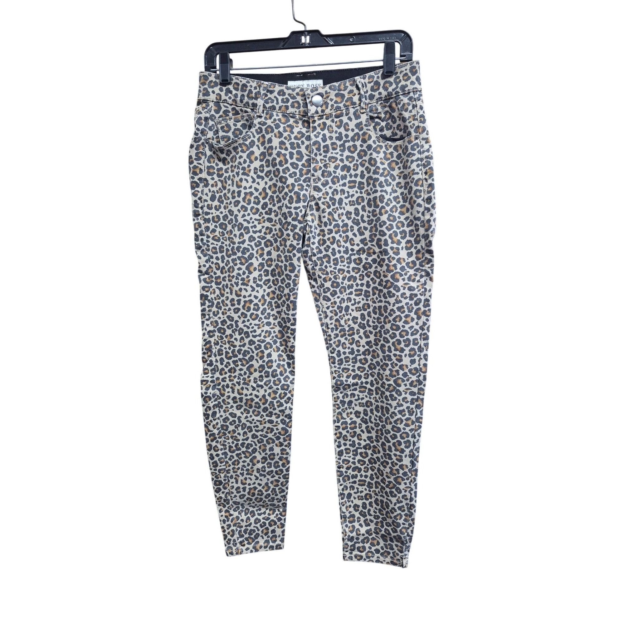 Other Knox Rose Women's Leopard Print Ankle Skinny Pants Size 10, Size 32" / US 10 / IT 46 - 6 Thumbnail