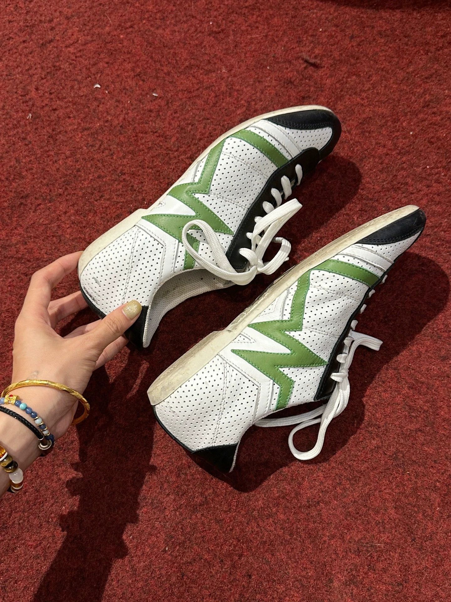 W&LT W&LT Walter Black/White Colorblock Sneaker Women's 36/37 Size US 5.5 / IT 35.5 - 4 Thumbnail