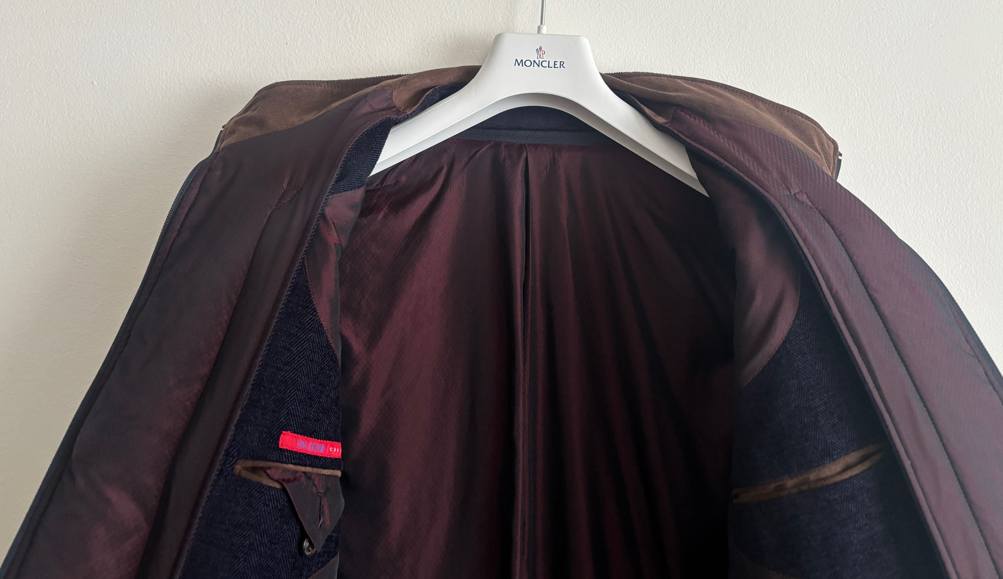 Pal Zileri $1400 Navy Herringbone Wool Hybrid Sport Coat/ Jacket - 44 Size 44R - 9 Thumbnail
