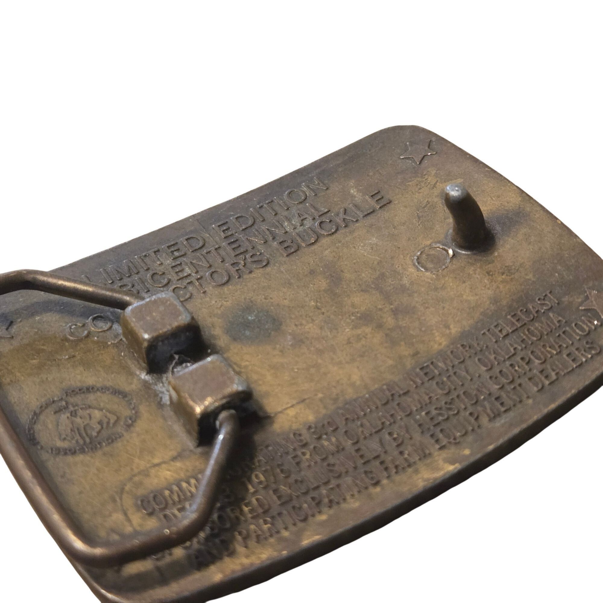 Other 1976 Hesston Rodeo Belt Buckle Vintage NFR Saddle Bronc Cowb Size ONE SIZE - 9 Thumbnail