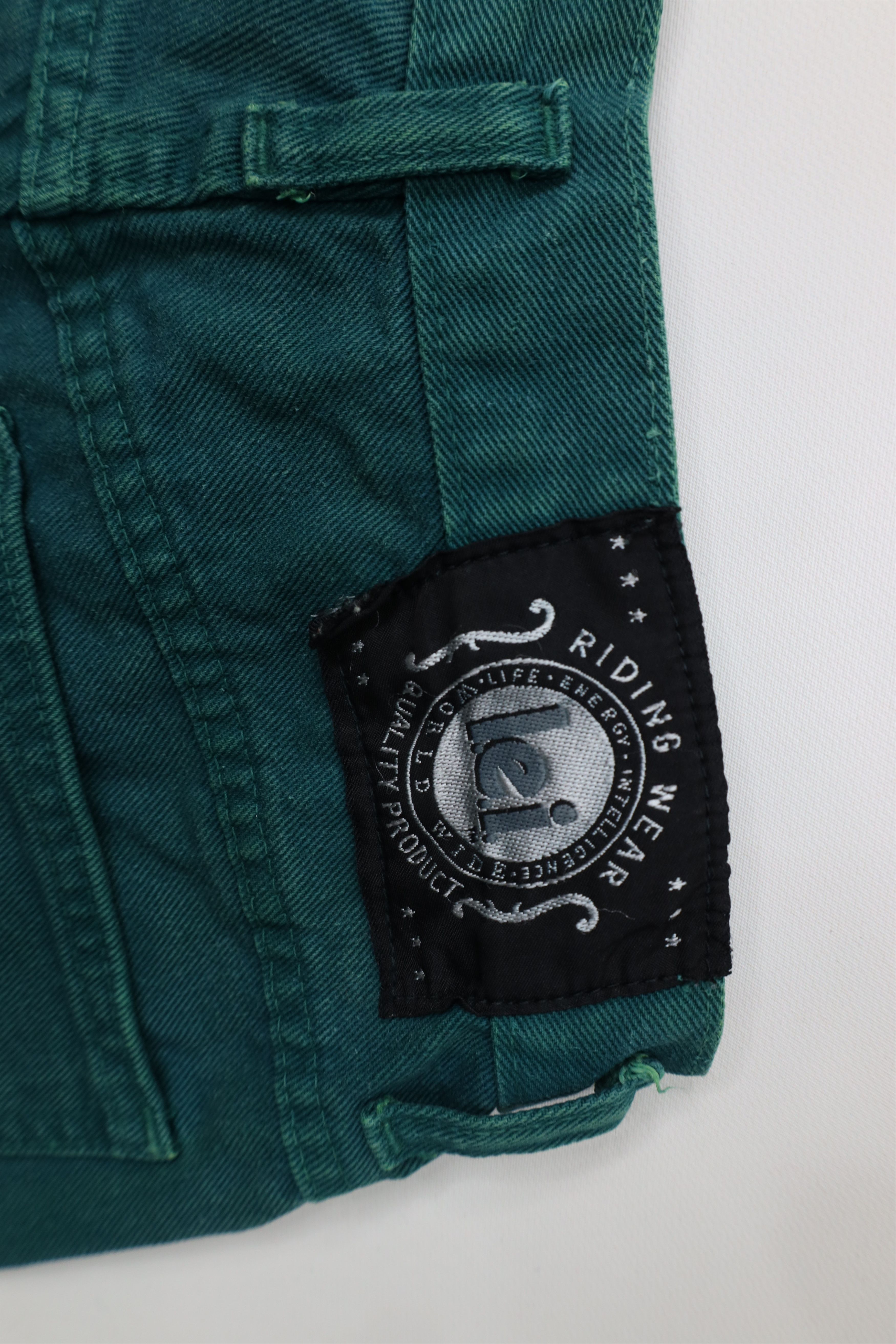 Vintage Vintage 90s Streetwear Relaxed Straight Leg Jeans Green Size 25" / US 0 / IT 36 - 13 Thumbnail