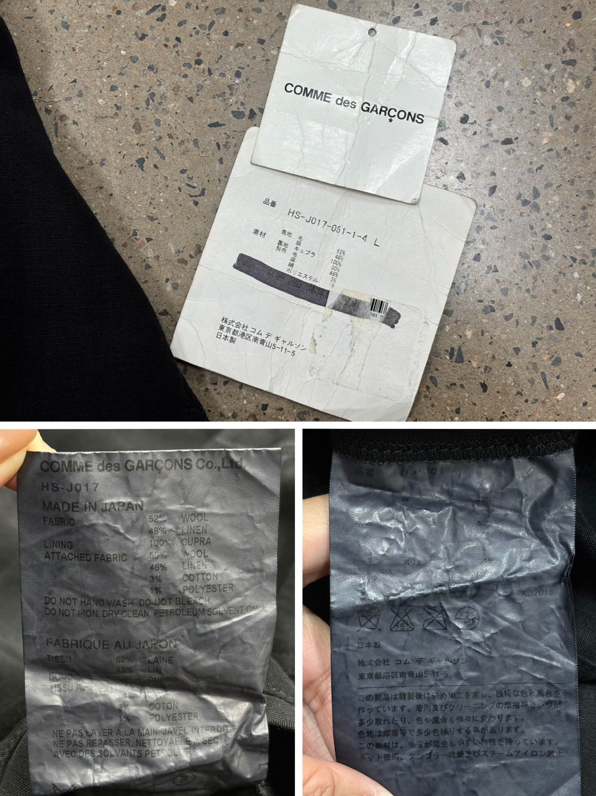 Comme des Garcons Homme CDG Comme Des Garcons homme Patchwork Wool Jacket Size US L / EU 52-54 / 3 - 8 Thumbnail