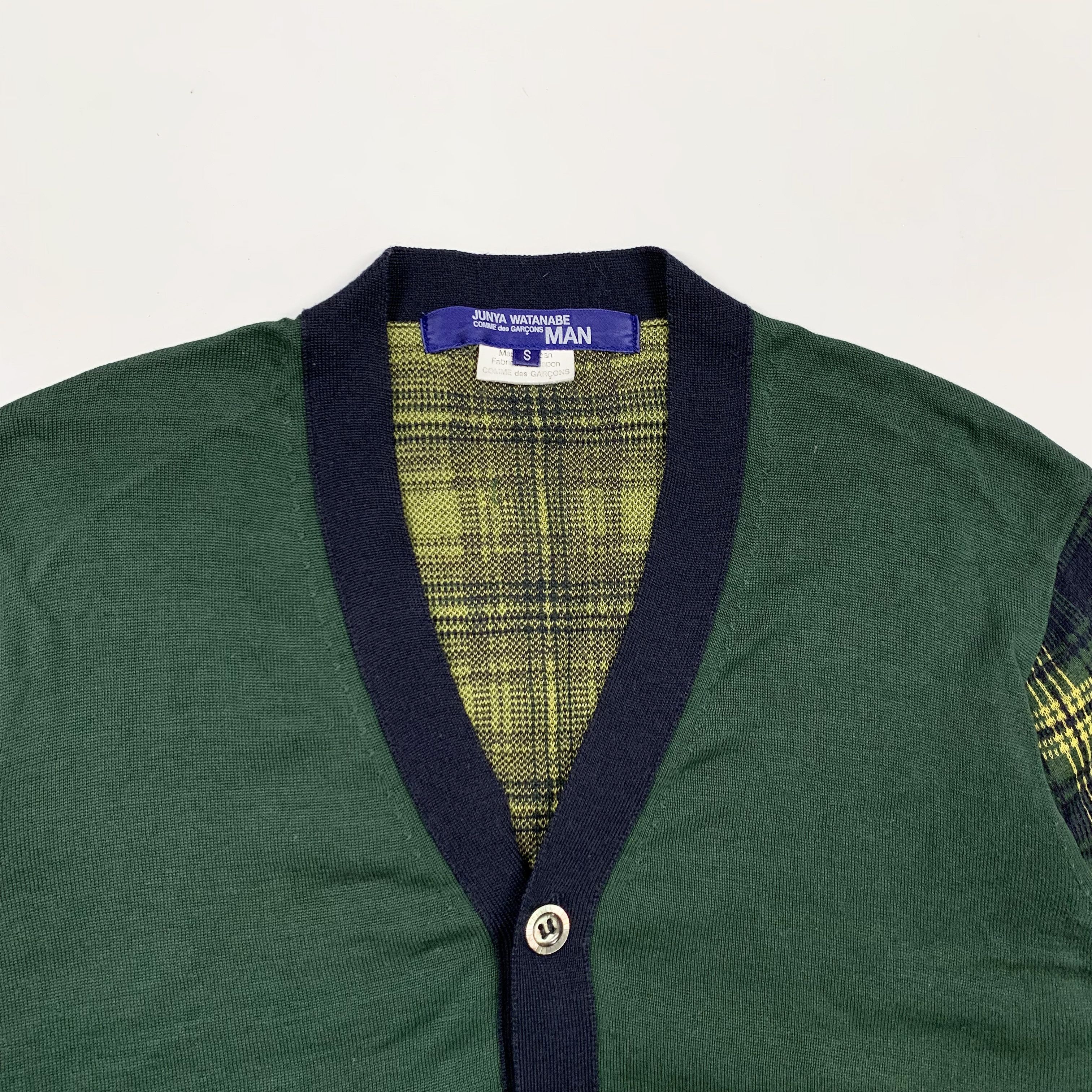 Junya Watanabe 2010 Plaid Mix Knit Cardigan Size US S / EU 44-46 / 1 - 4 Thumbnail
