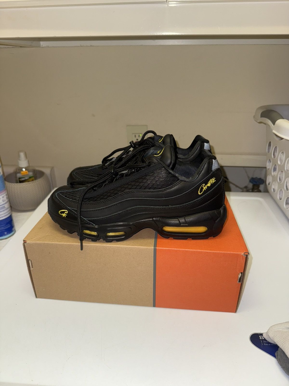Corteiz × Nike Nike x Corteiz Air Max 95 Honey Black US Men’s size 9.5 Size US 9.5 / EU 42-43 - 8 Thumbnail