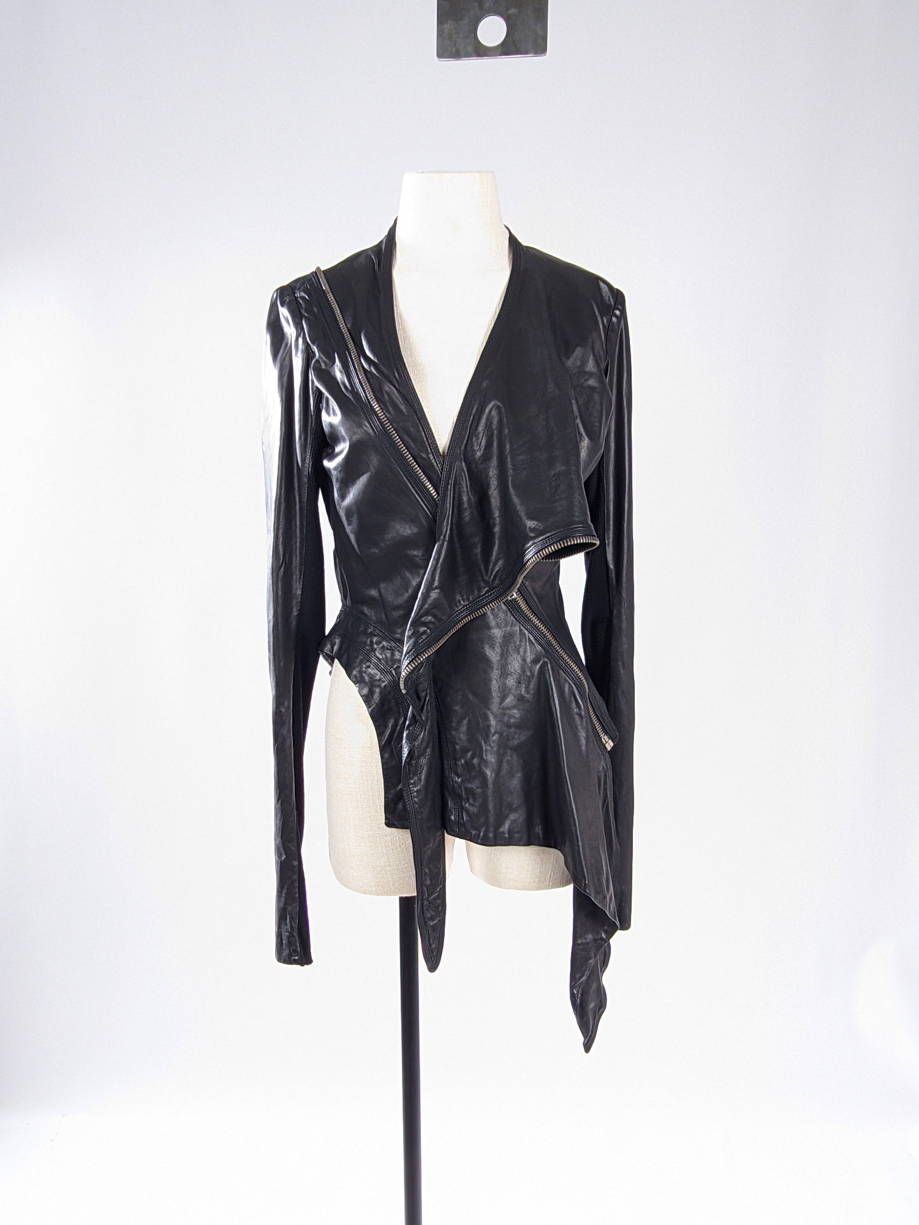 Rick Owens Rick Owens leather jacket Size M / US 6-8 / IT 42-44 - 2 Thumbnail