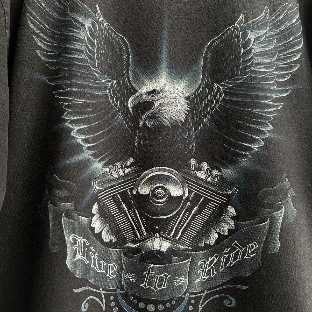 Vintage Vintage 90s Wild Ride Free Bikes Eagle Graphic Tee Size US XL / EU 56 / 4 - 8 Thumbnail
