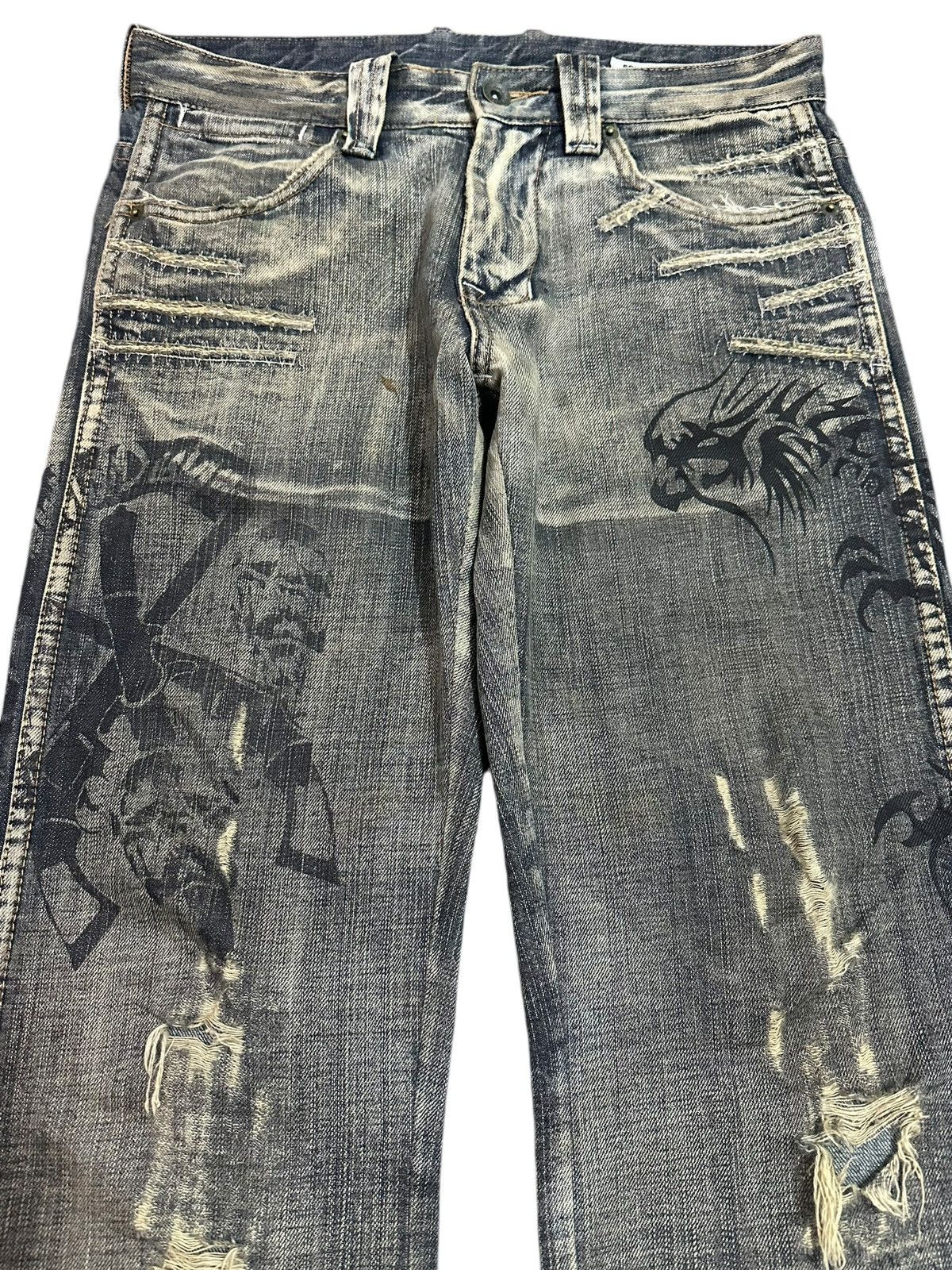 Japanese Brand Semantic Design Mud Wash Denim Size US 30 / EU 46 - 3 Thumbnail