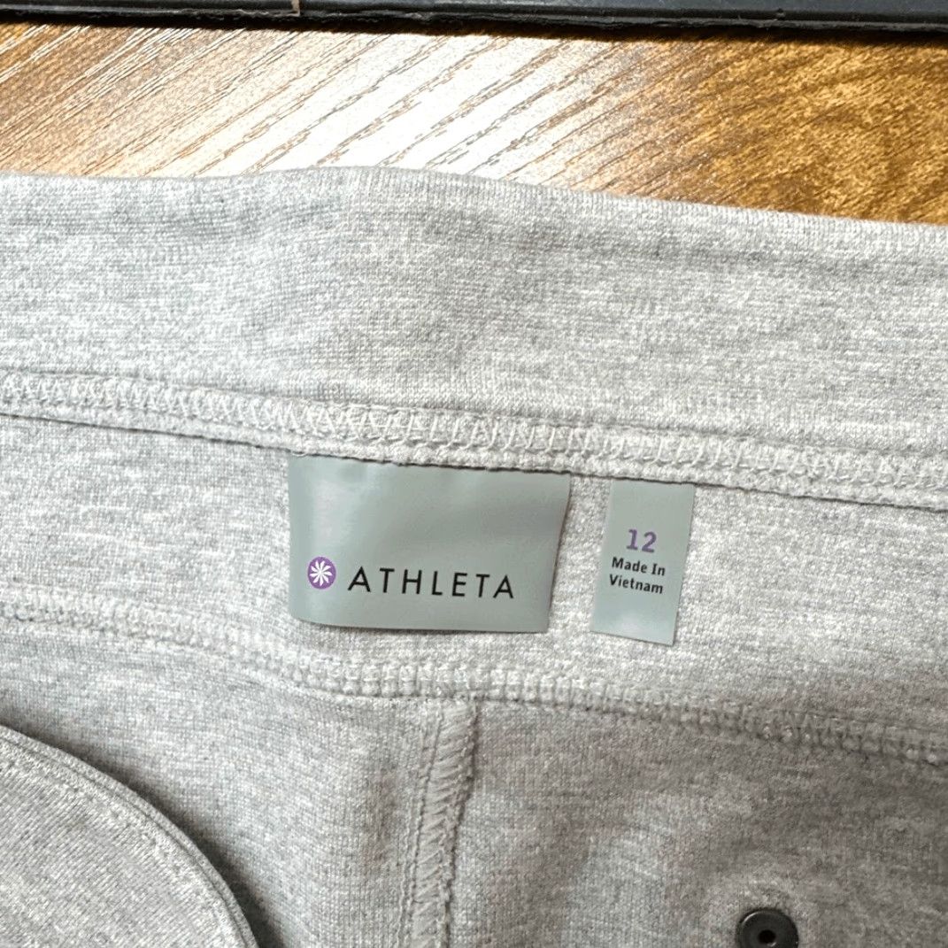 Athleta Athleta Pants Womens 12 Gray Rockwell Jogger Leggings Zippered Pockets Accents Size 34" / US 12 / IT 48 - 7 Thumbnail