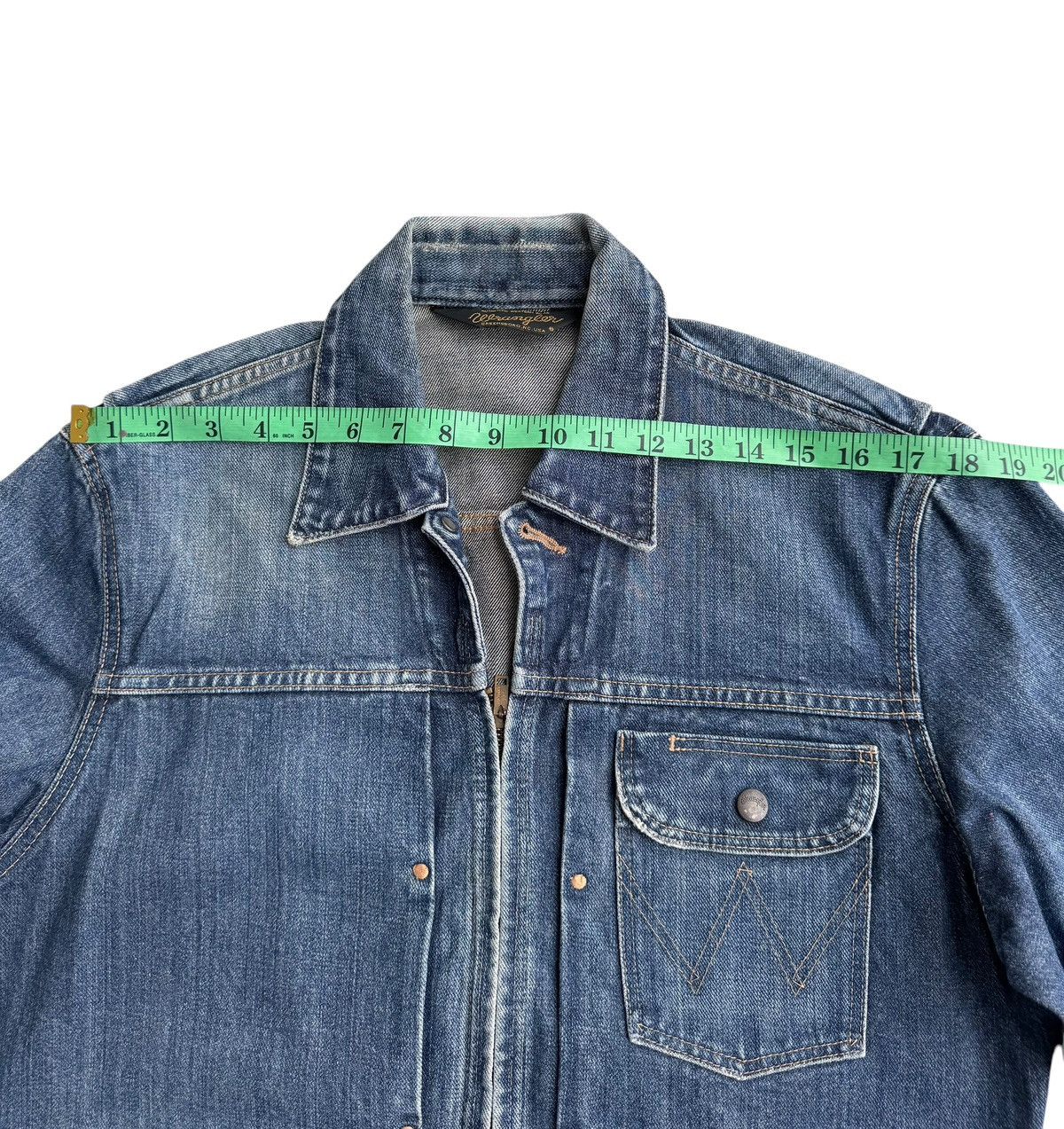 Levi's Vintage Clothing × Vintage × Wrangler Vintage Distressed Wrangler Trucker Denim Size US M / EU 48-50 / 2 - 14 Thumbnail