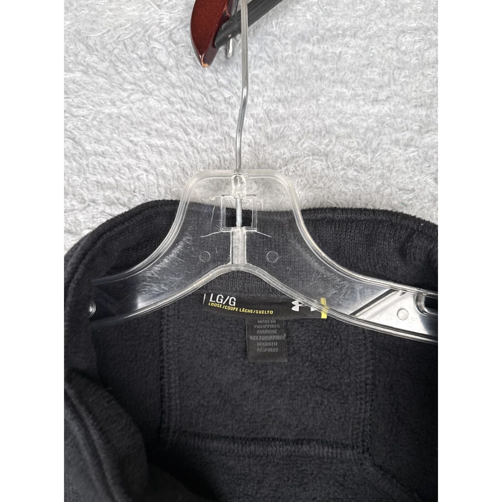 Under Armour Under Armour Sweatshirt Mens Large Gray 1/4 Zip Fleece Del Rey Avocado Logo Size US L / EU 52-54 / 3 - 7 Thumbnail