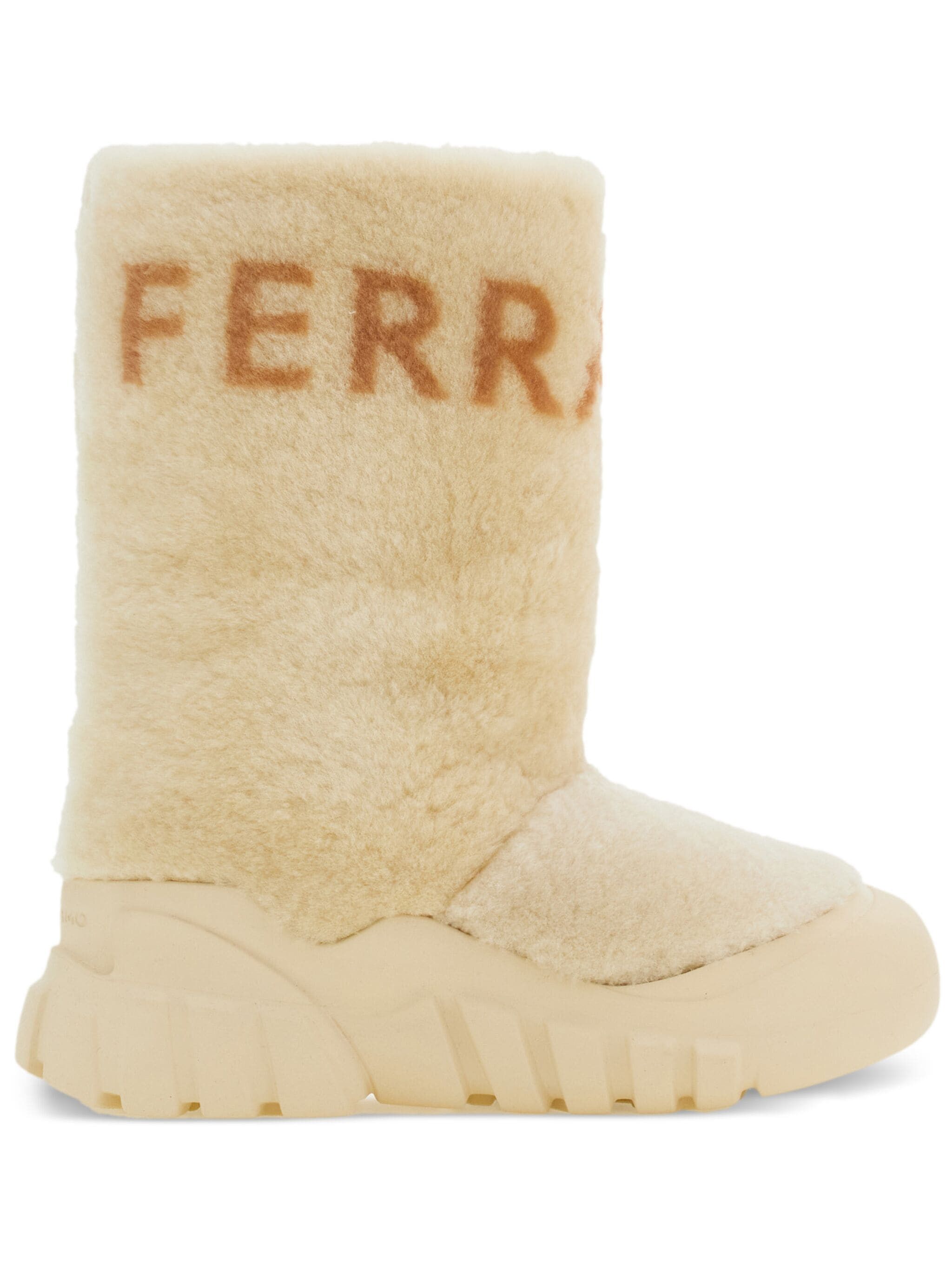 o1s1rm0924 Shearling Ski Boots in Beige