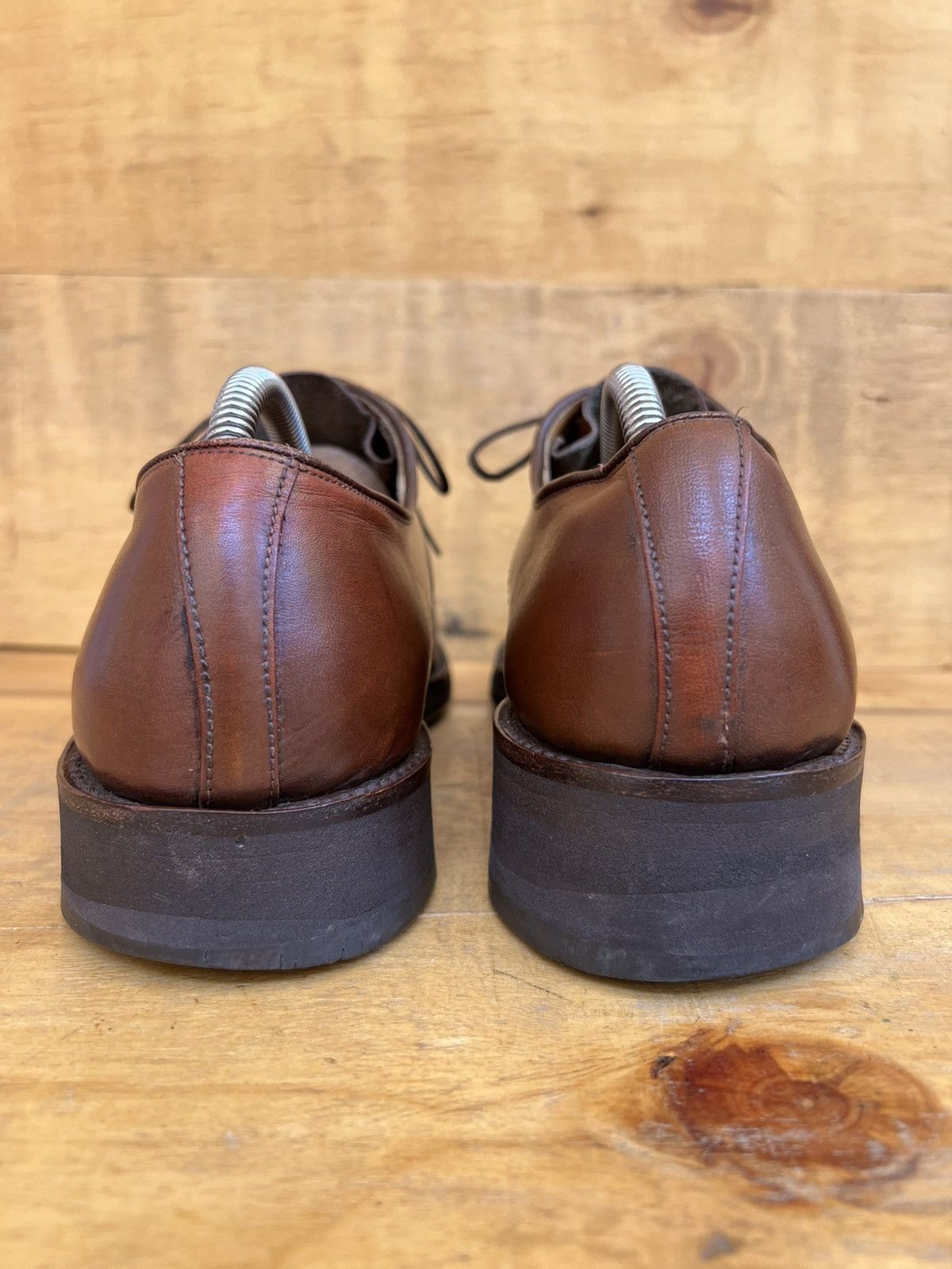 Tricker's Trickers Bench Made Brown Leather Men’s Derby Dress shoes Size US 8 / EU 41 - 8 Thumbnail