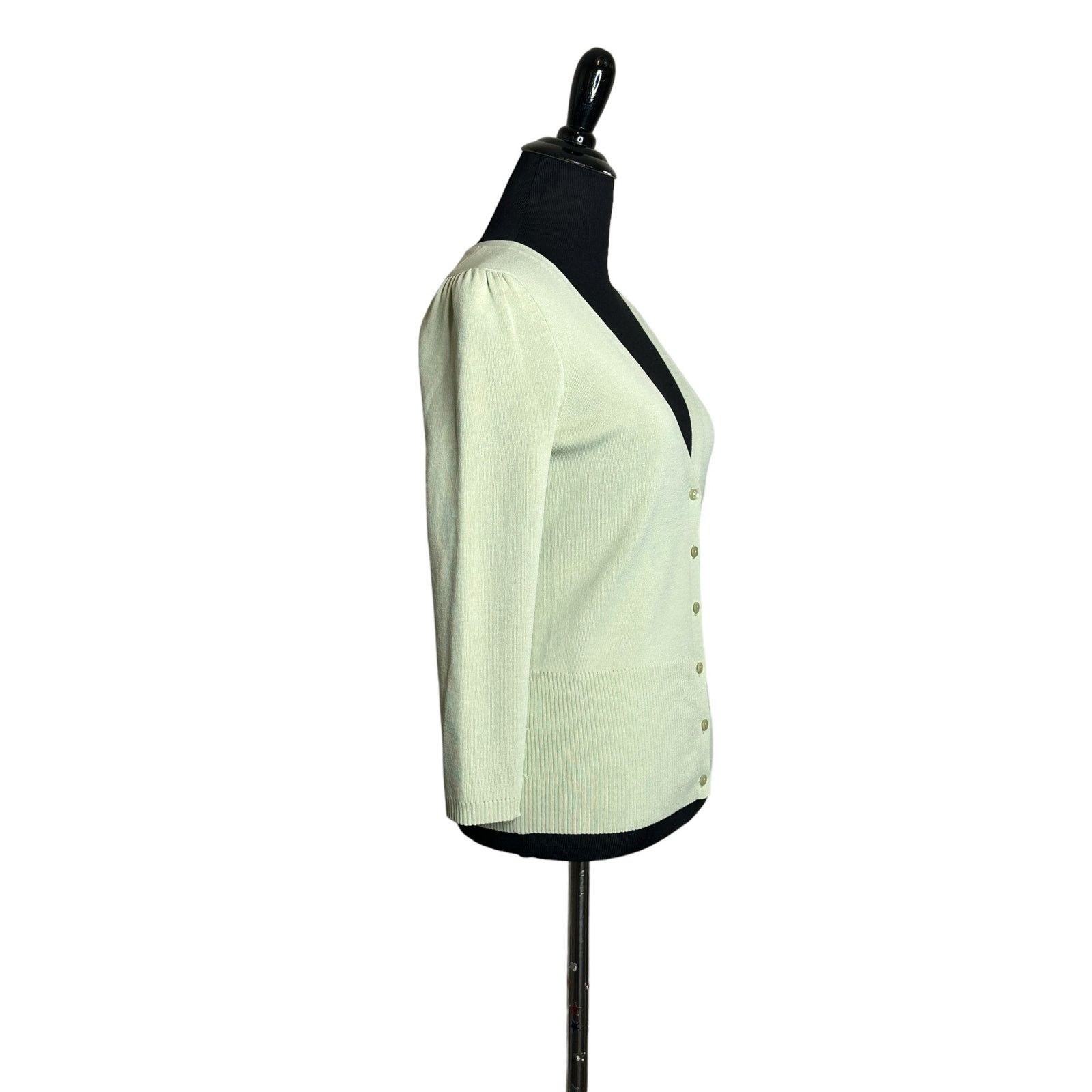 Loft Loft light green 3/4 sleeves button cardigan size small Size S / US 4 / IT 40 - 8 Thumbnail