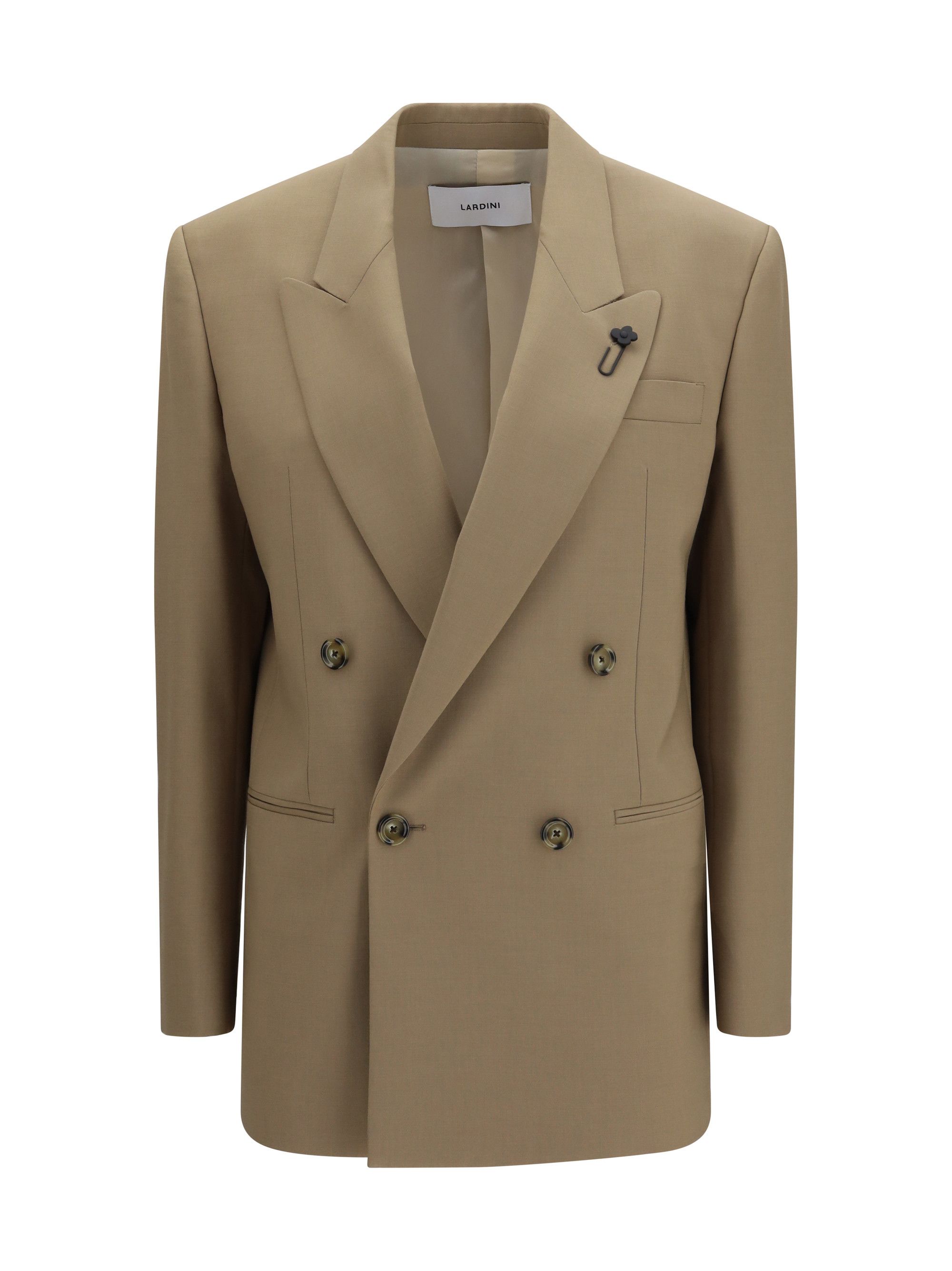 Lardini Double-breasted stretch wool blend Blazer Size M / US 6-8 / IT 42-44 - 1 Thumbnail