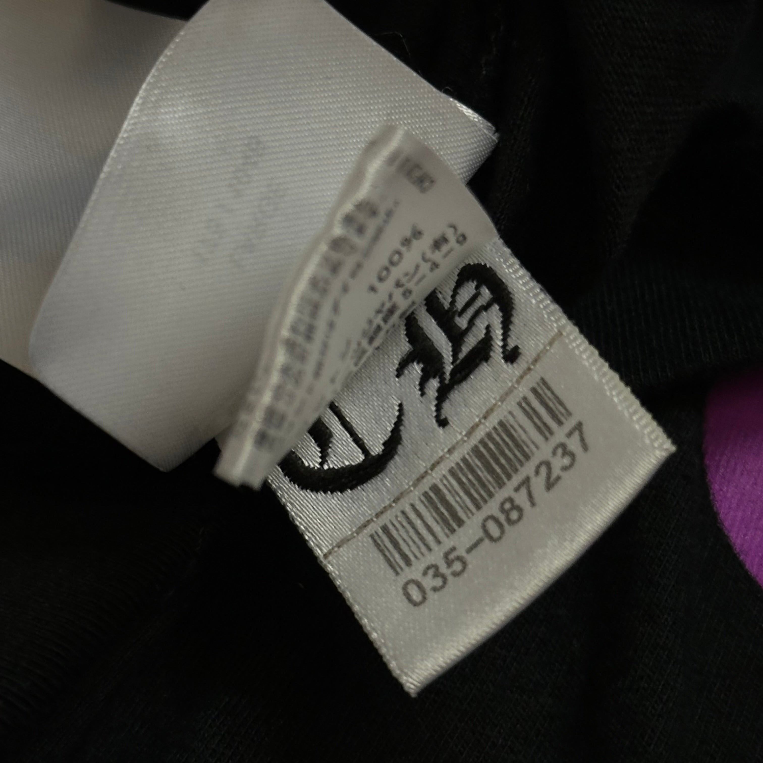 2020s chrome hearts purple spellout sleeves collar logo l/s
