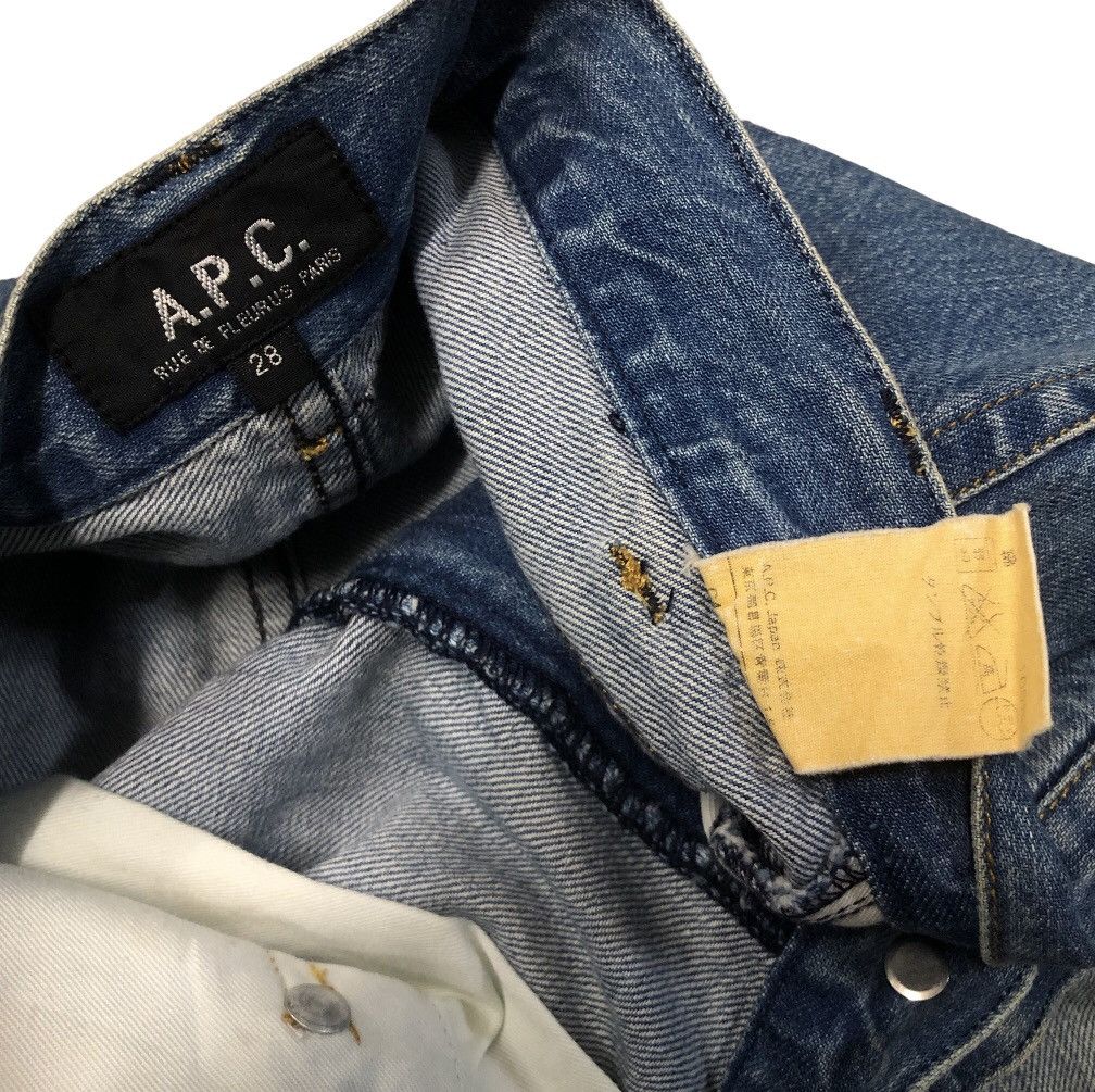 A.P.C. × Japanese Brand × Vintage A.P.C RUE DE FLEURUS PARIS JEANS UNISEX Size US 30 / EU 46 - 7 Thumbnail
