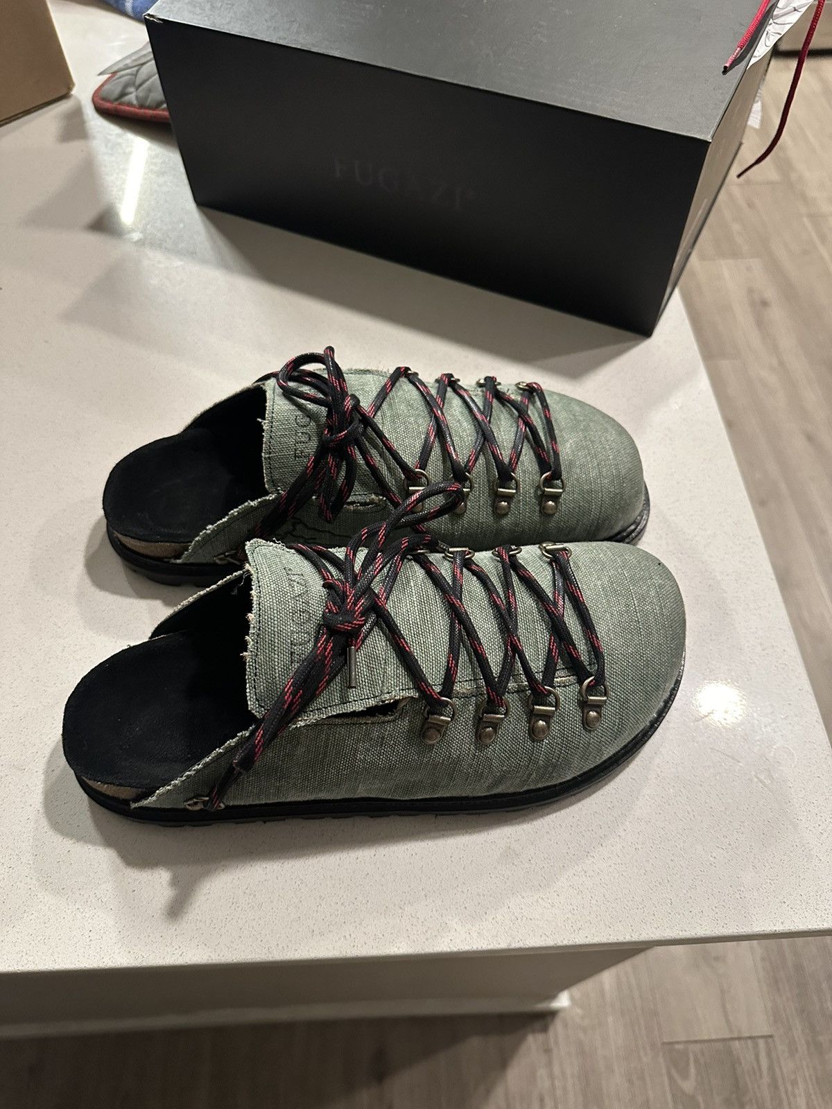 Fugazi Fugazi Olive Canvas Tibet Mule Size US 10 / EU 43 - 5 Thumbnail