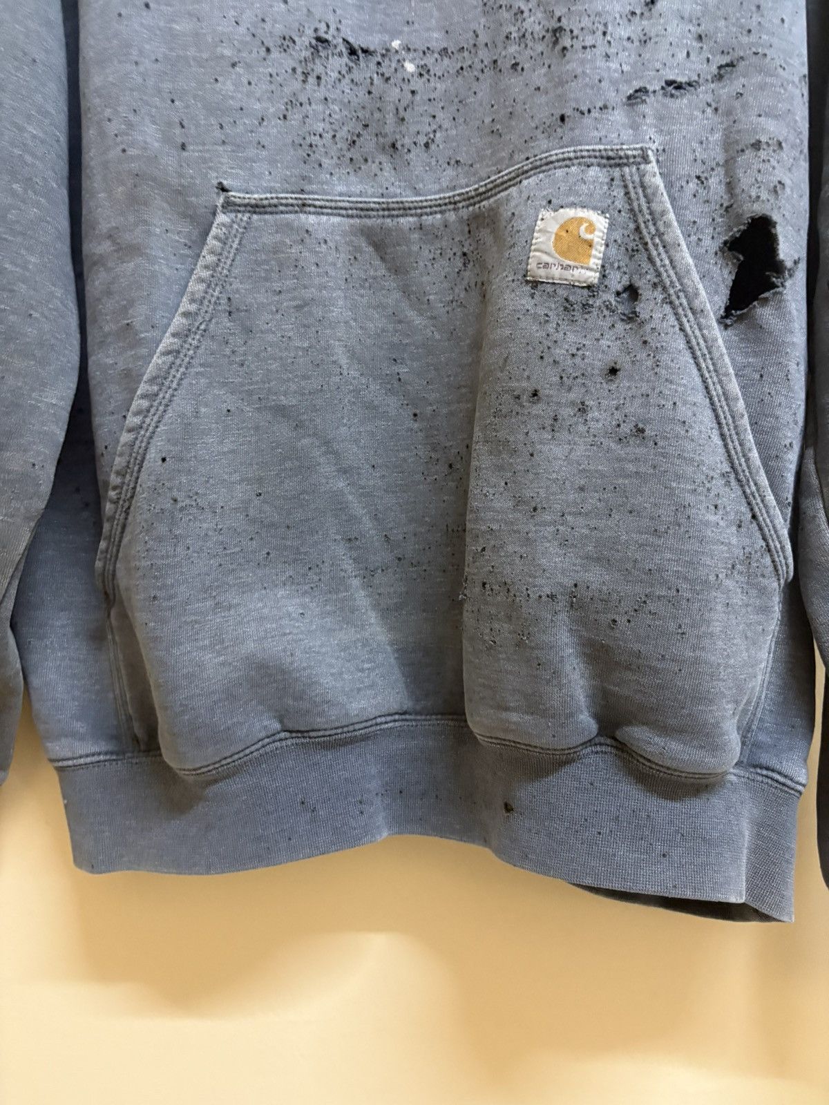 Carhartt Vintage Carhartt Hoodie Damaged Trashed Sun Faded Distressed Size US L / EU 52-54 / 3 - 20 Thumbnail