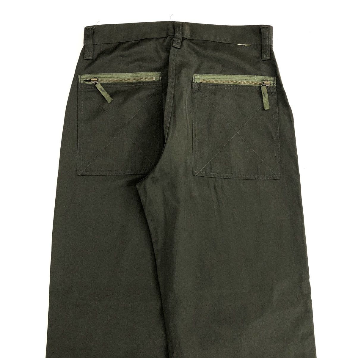 If Six Was Nine × Japanese Brand × Le Grande Bleu (L.G.B.) Vintage Bobson Big Pocket Bondage Cargo Olive Green Pants Size US 29 - 15 Thumbnail